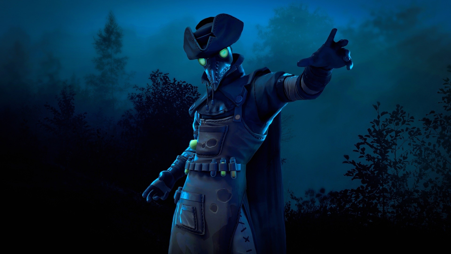 Plague Doctor skin from Fortnite HD Wallpaper