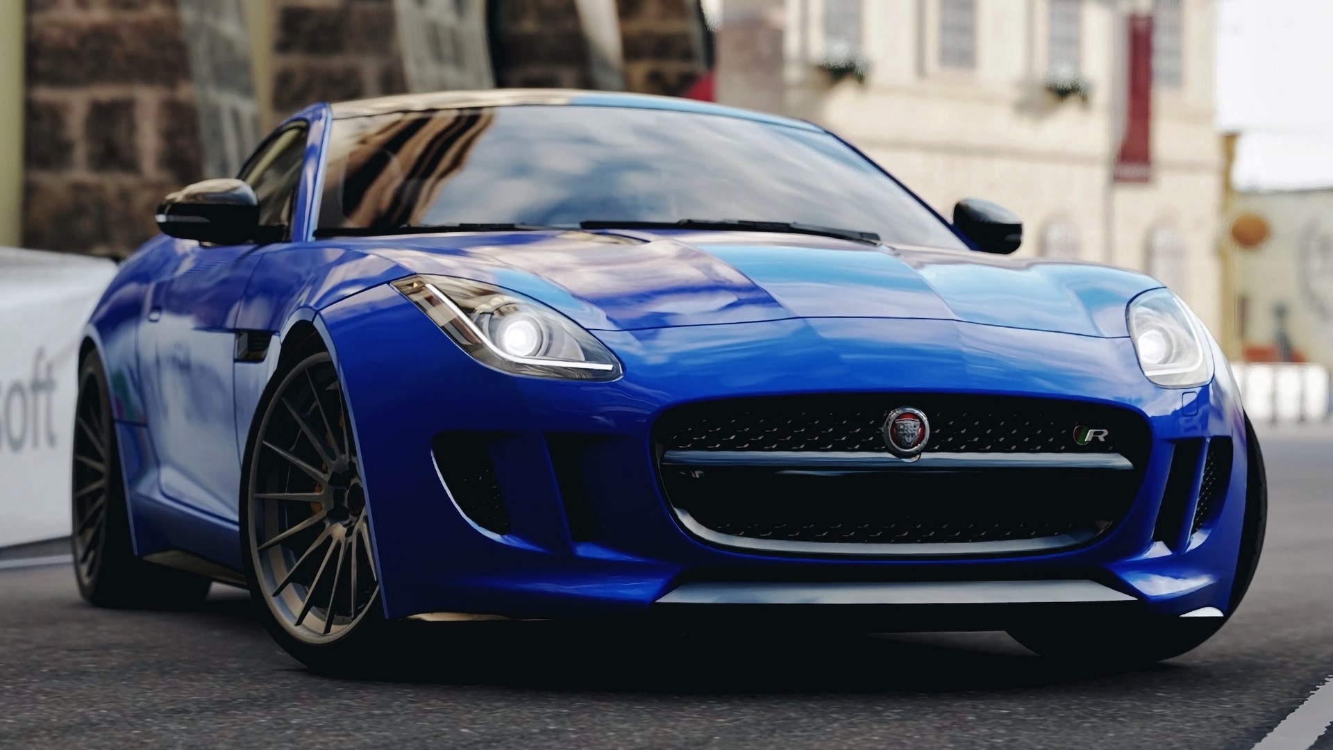 Blue Jaguar F-Type R HD Wallpaper