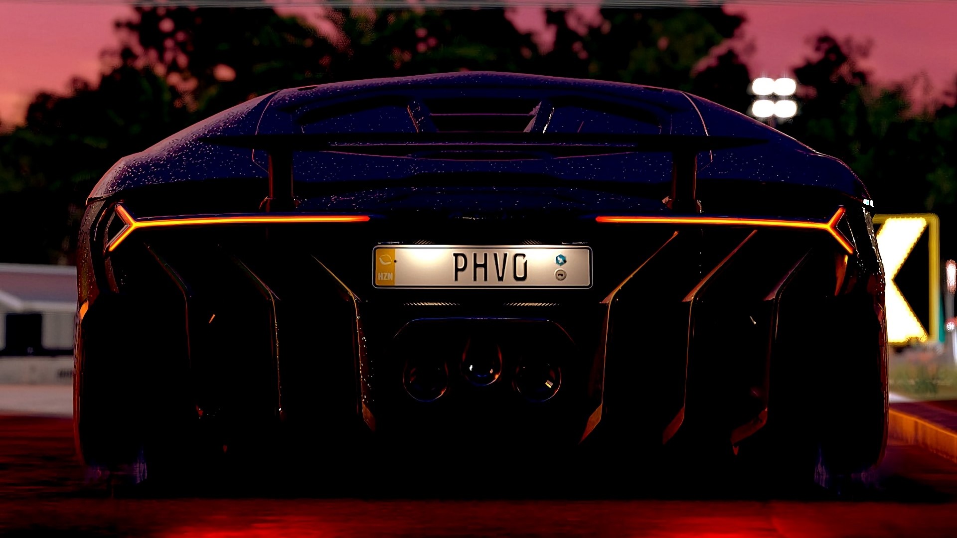 Lamborghini Centenario rear view HD Wallpaper