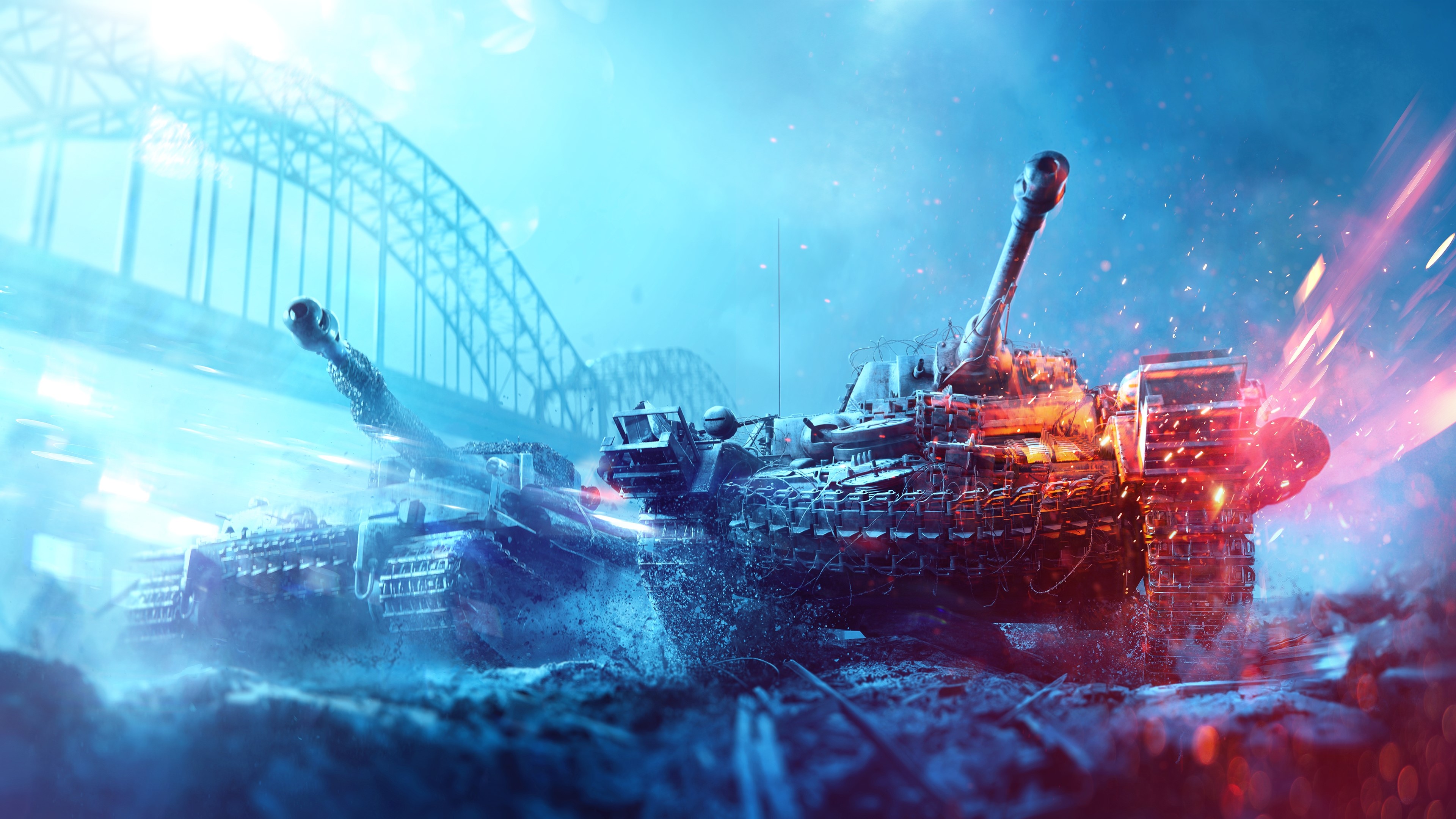 4K Battlefield V Tank Battle HD Wallpaper