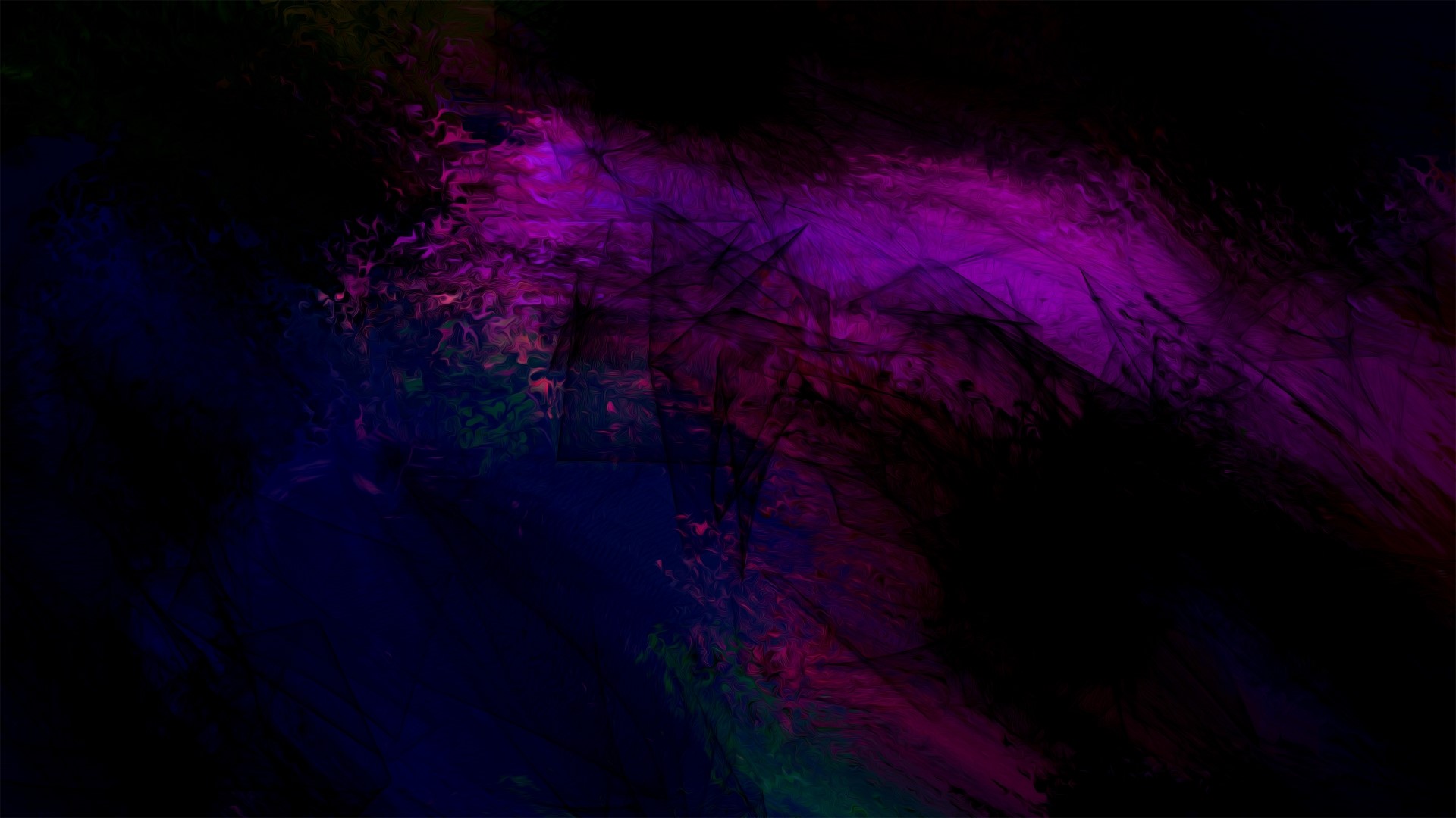 Dark Oily Abstract Purple and Blue HD Wallpaper