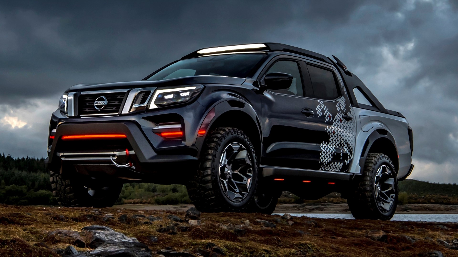 Nissan Navara Dark Knight Concept Truck HD Wallpaper