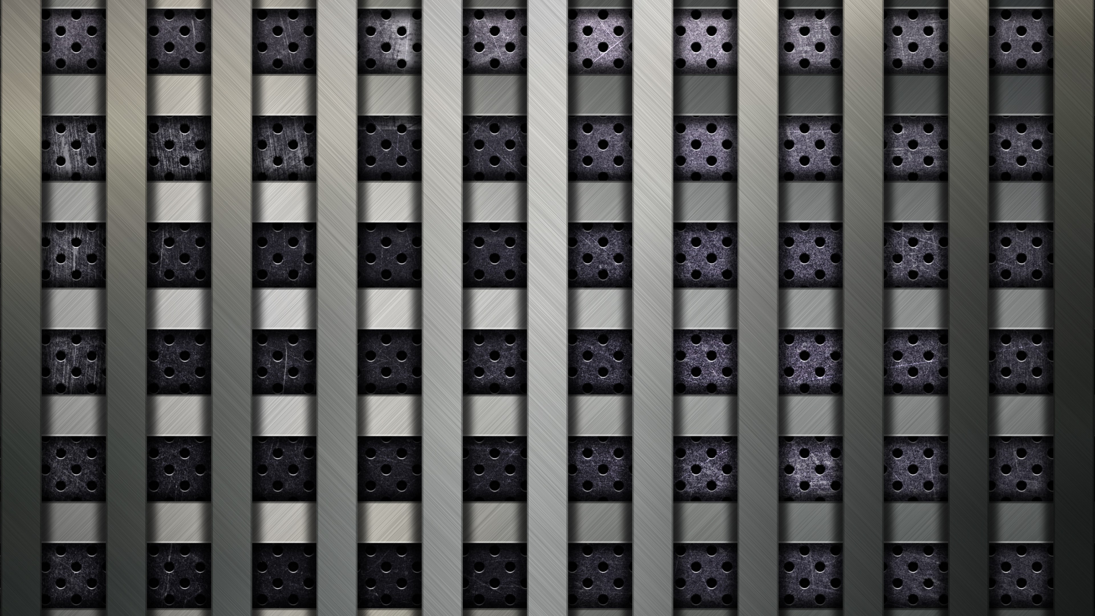 4K Metal Grid Pattern HD Wallpaper
