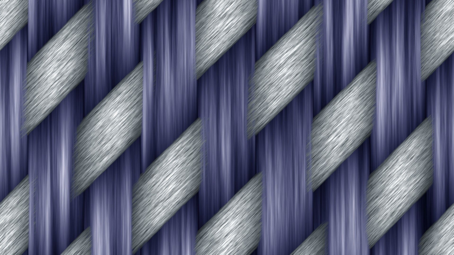 Woven Fabric Texture with Blue and Silver Threads HD Wallpaper