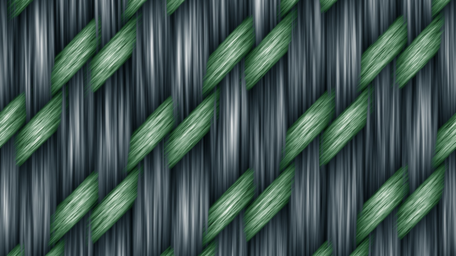 Woven Fabric Texture with Green and Gray Threads HD Wallpaper