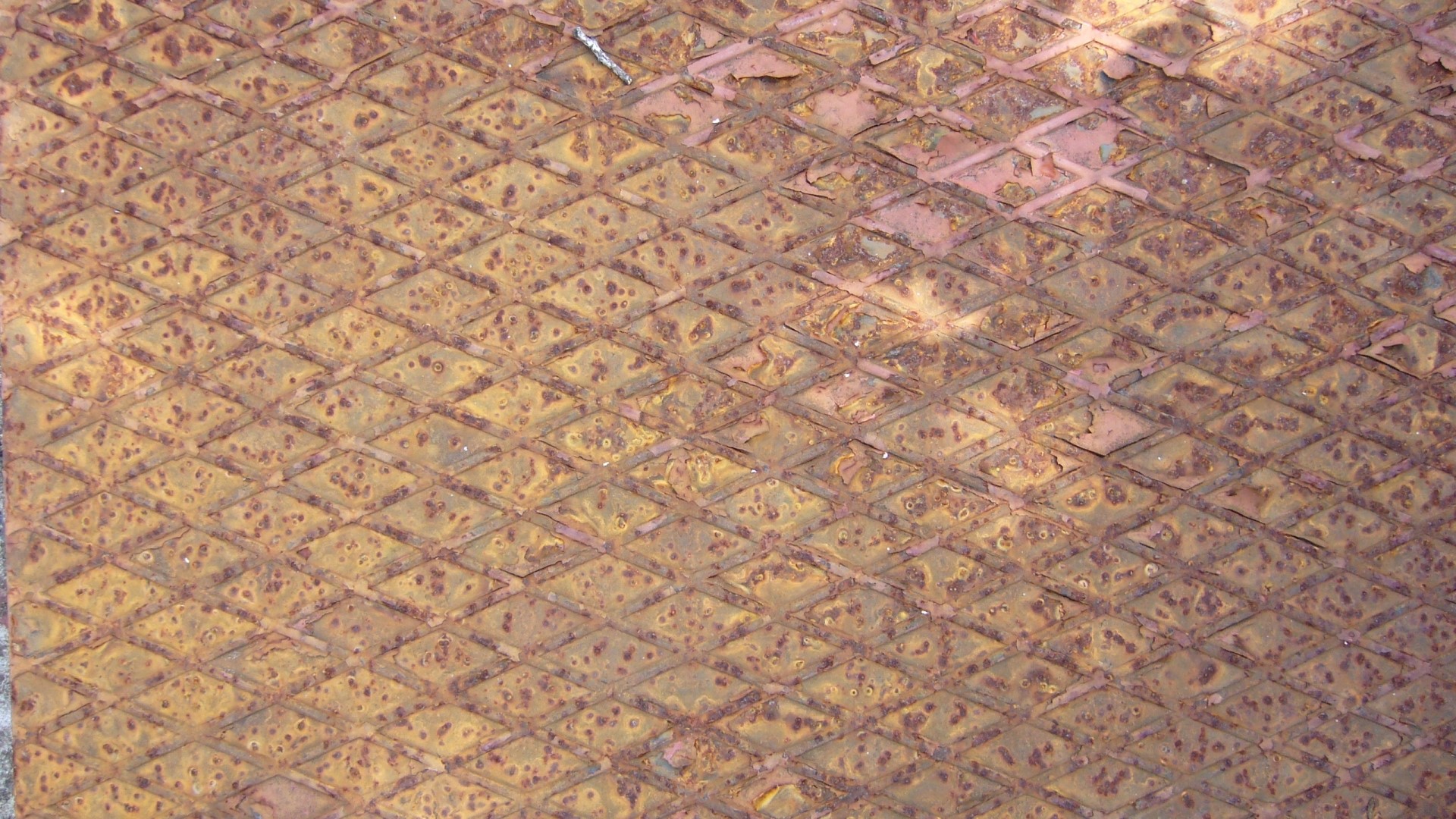 Rusted diamond plate metal texture HD Wallpaper