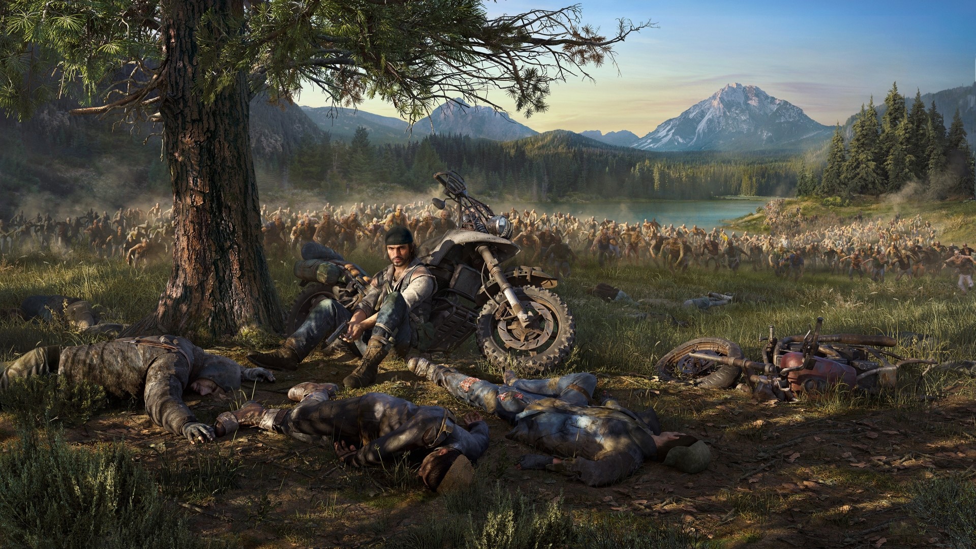Deacon St. John from Days Gone with Freakers horde HD Wallpaper