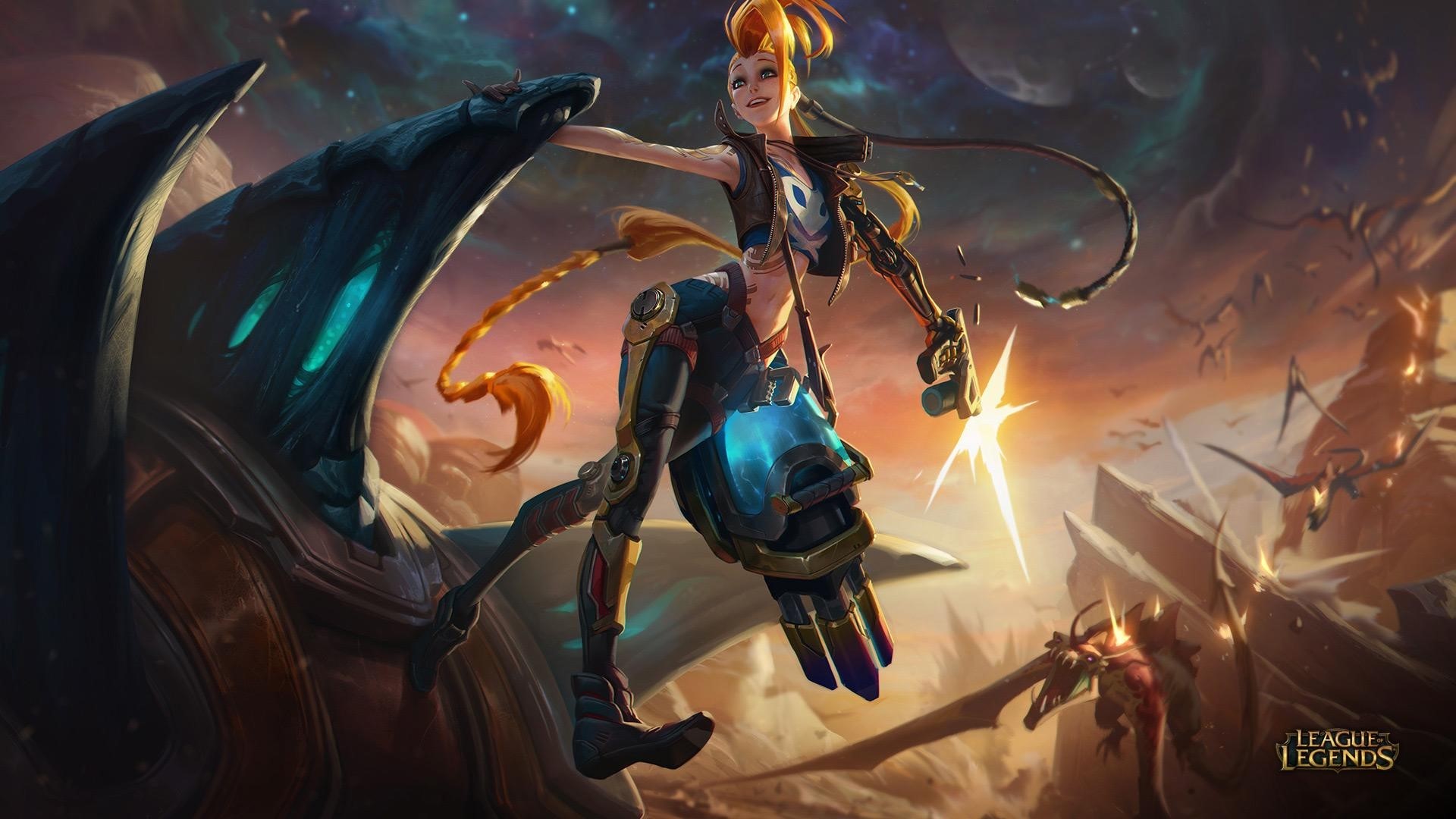 Jinx from League of Legends HD Wallpaper