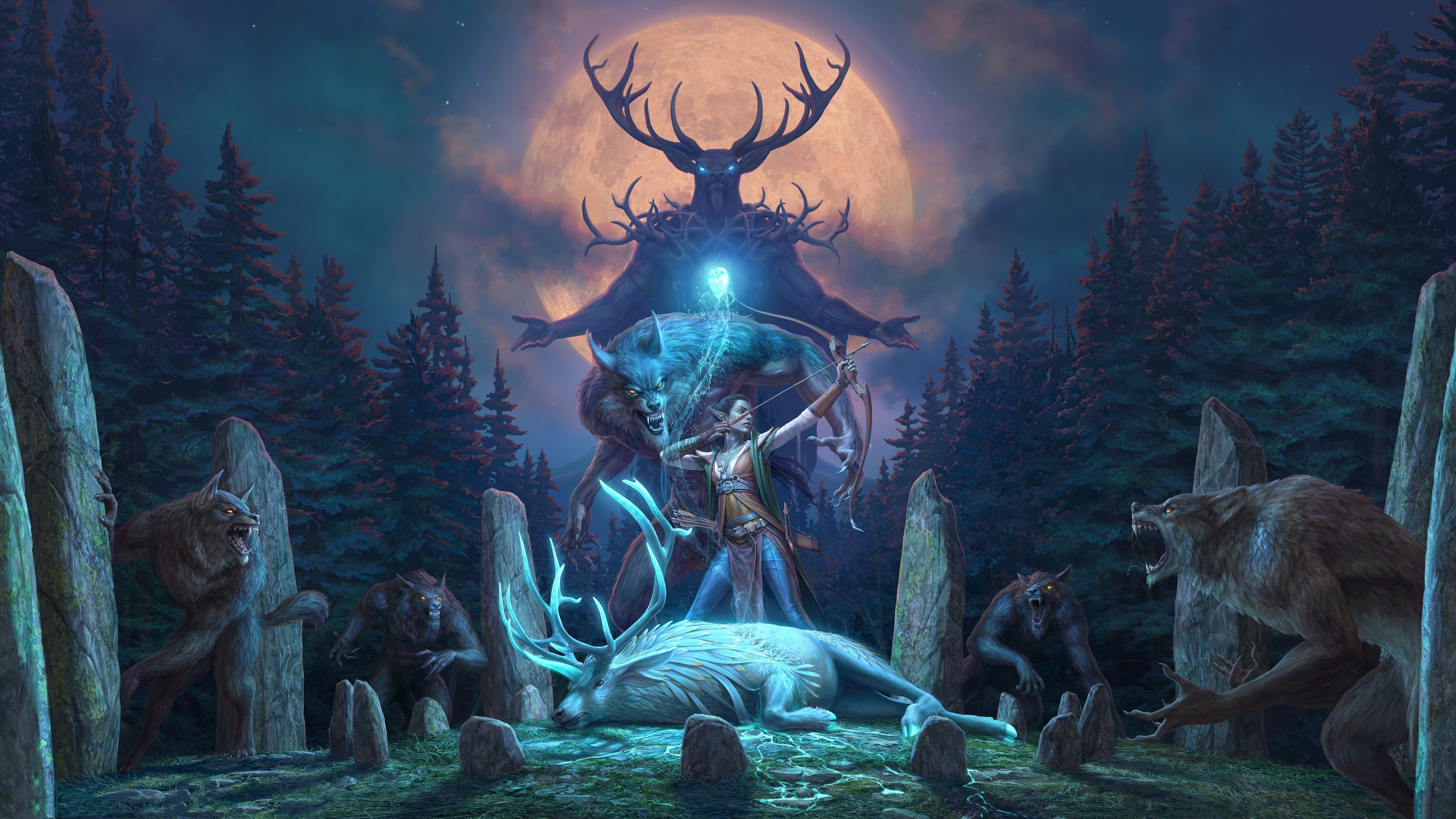 4K The Elder Scrolls Online: Werewolf Ritual HD Wallpaper