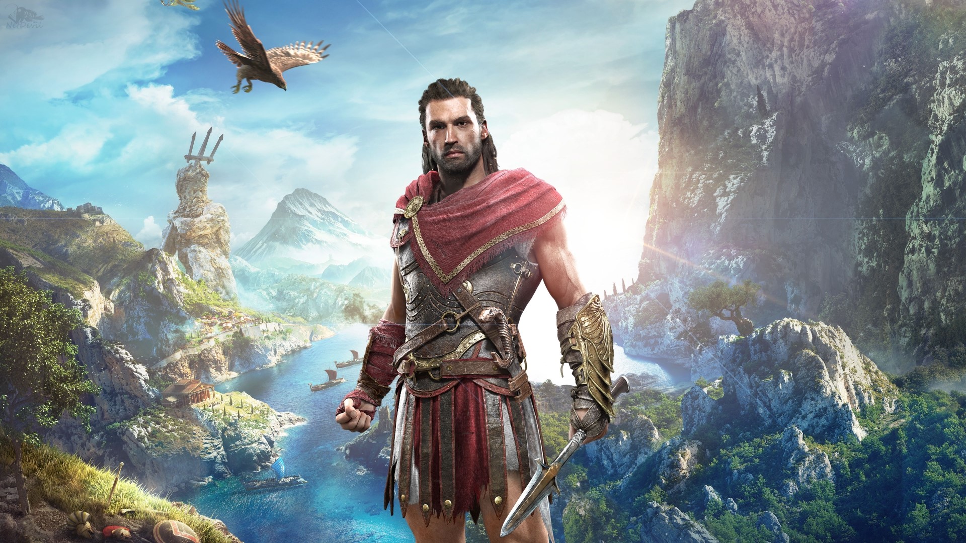 Alexios from Assassin's Creed Odyssey HD Wallpaper