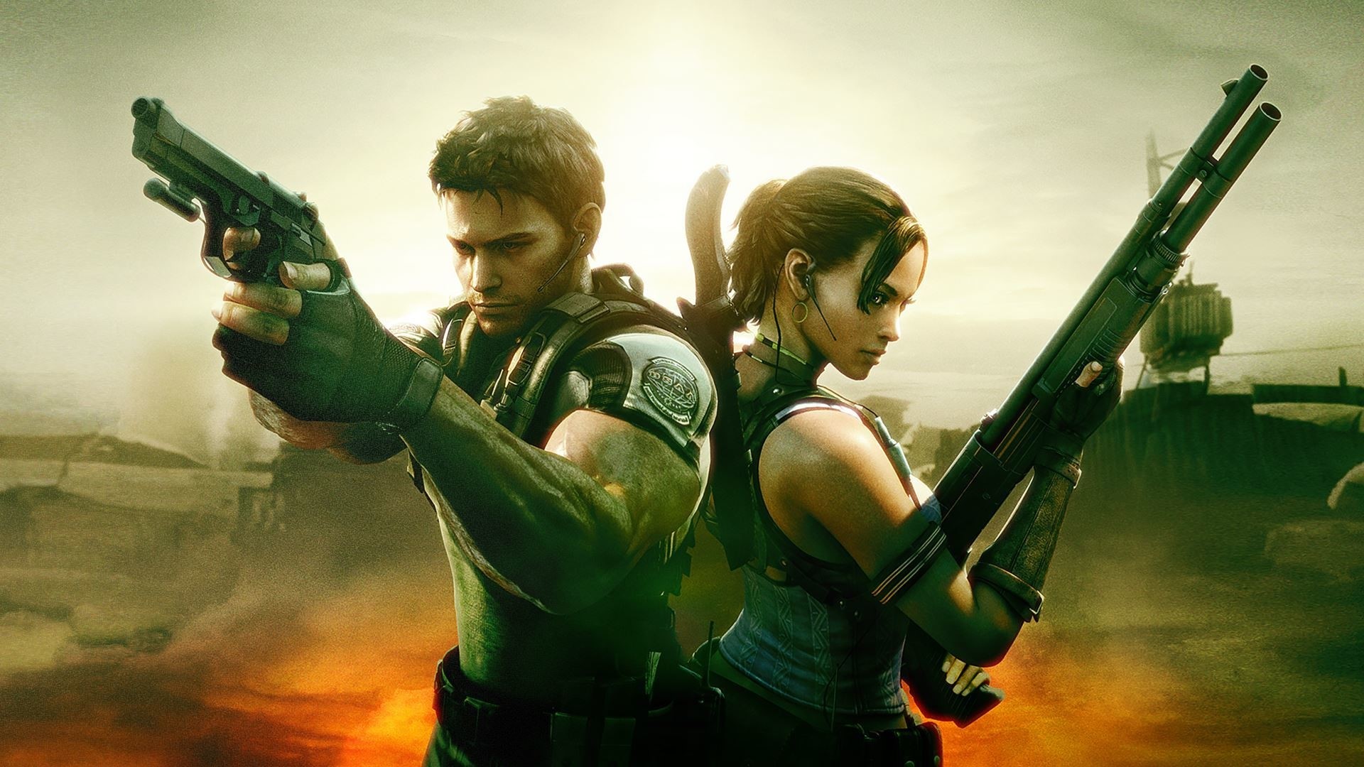 Chris and Sheva from Resident Evil 5 HD Wallpaper