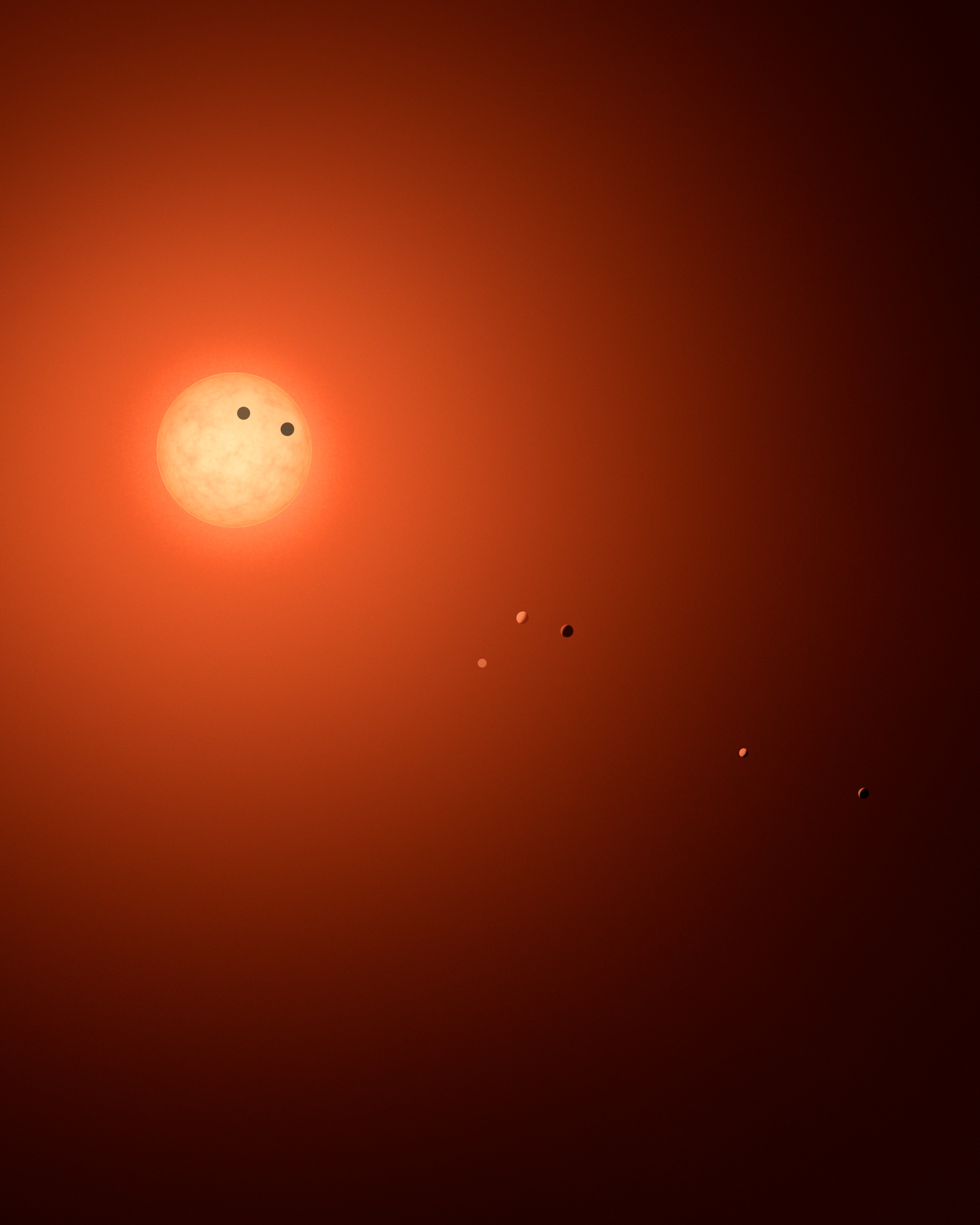 Planetary transit around a star HD Wallpaper