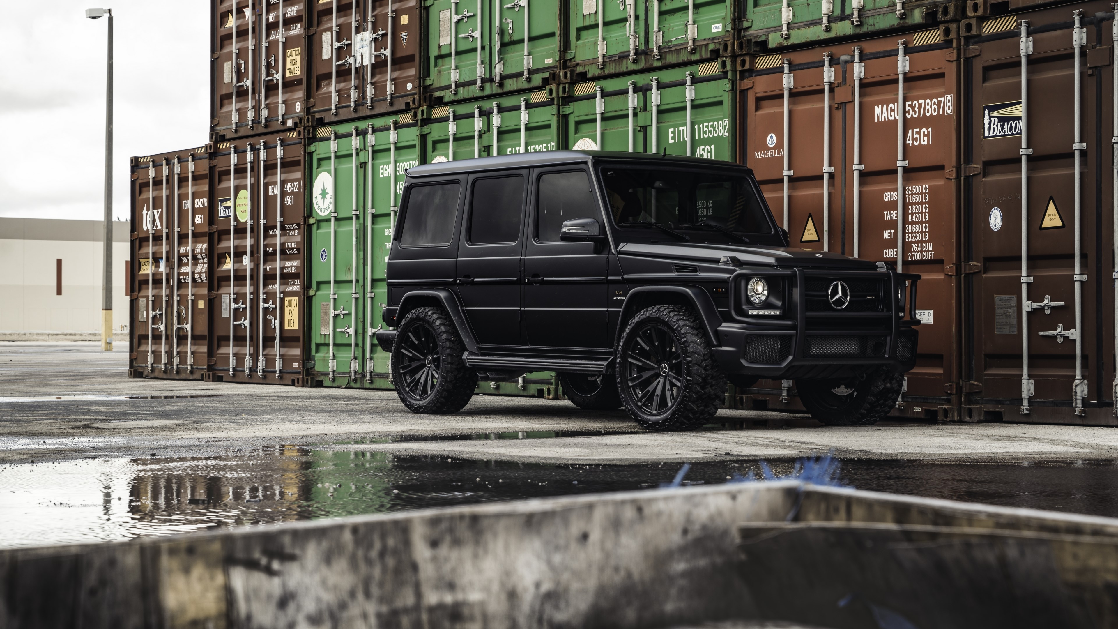 4K Black Mercedes-Benz G-Wagon HD Wallpaper