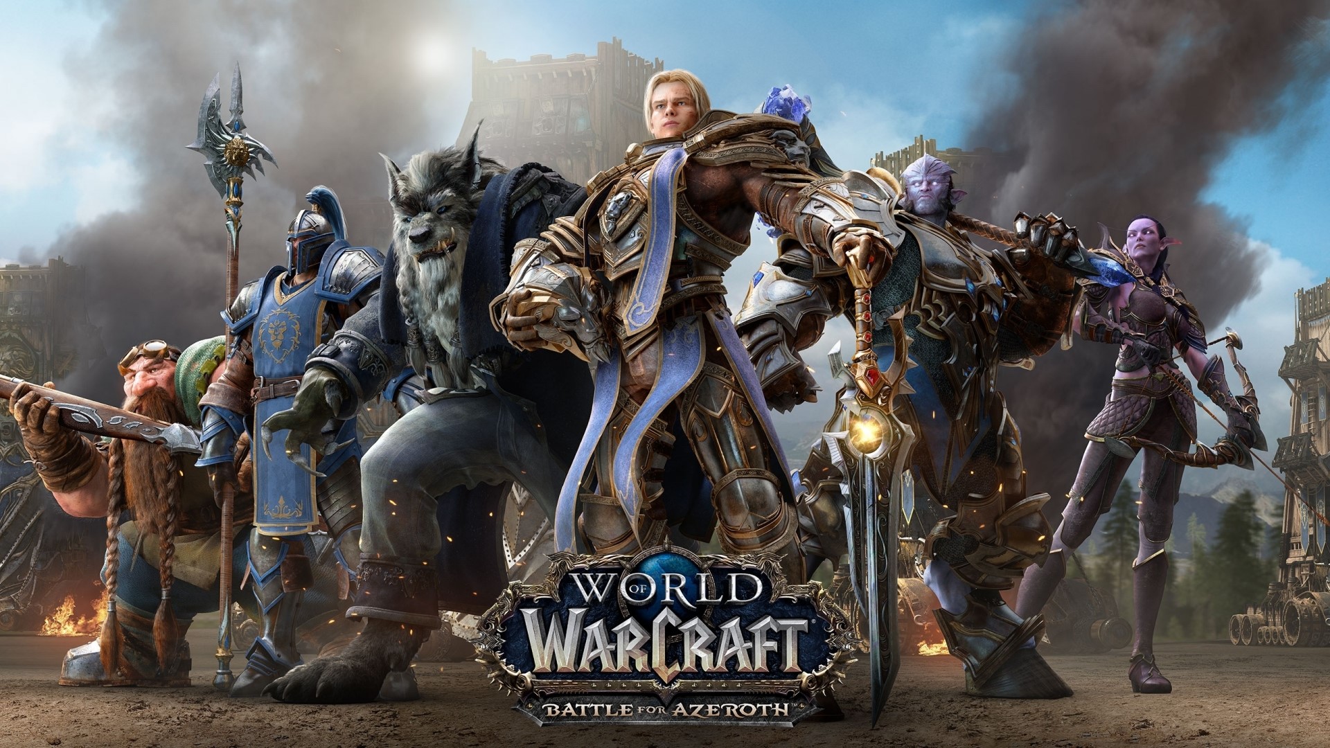 World of Warcraft Battle for Azeroth characters HD Wallpaper
