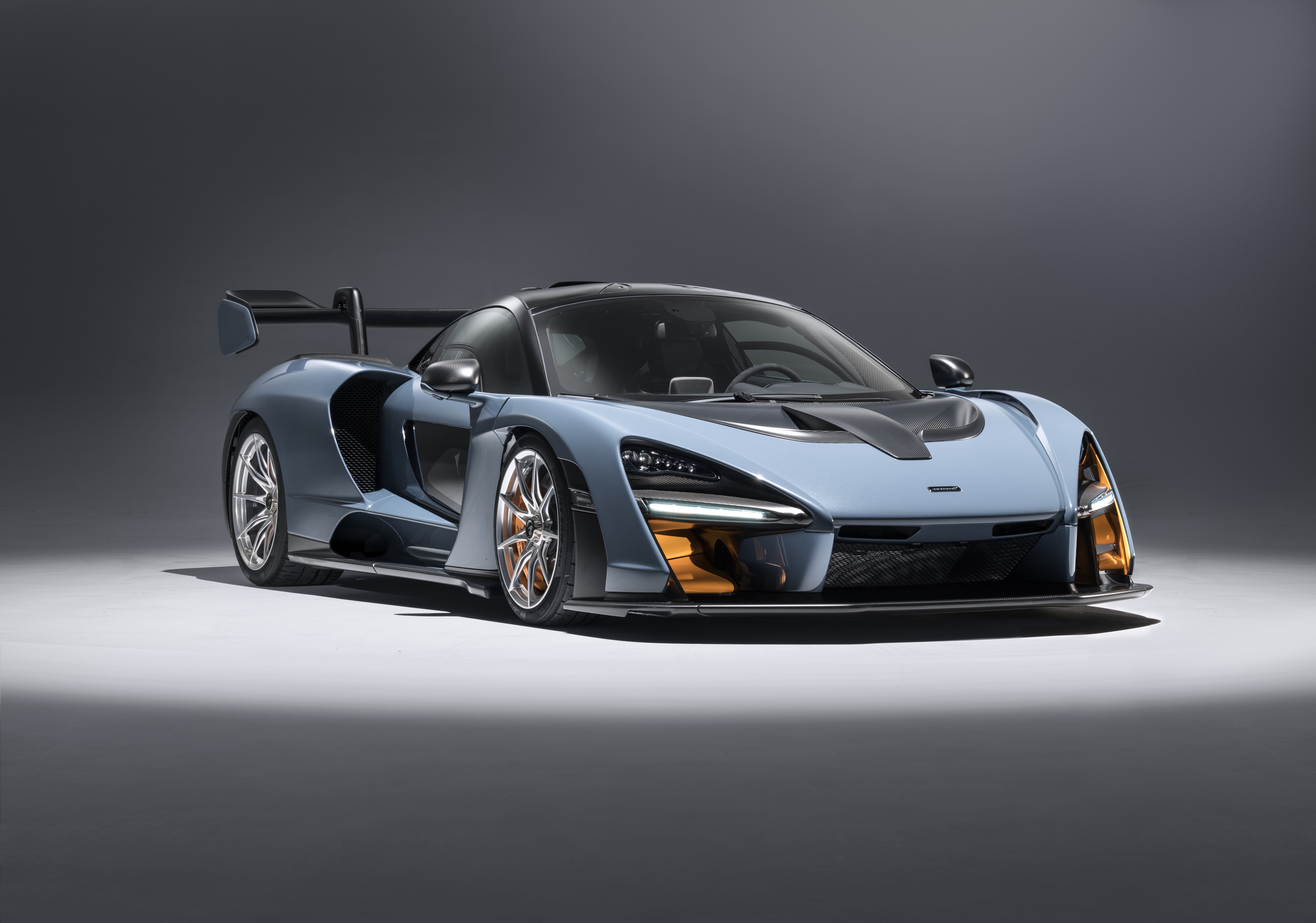 2018, 8K, Victory Grey, McLaren Senna, 4K HD Wallpaper