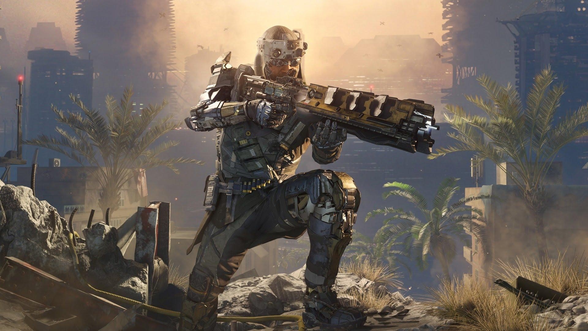 Soldier with futuristic weapon in Call of Duty: Black Ops 4 HD Wallpaper