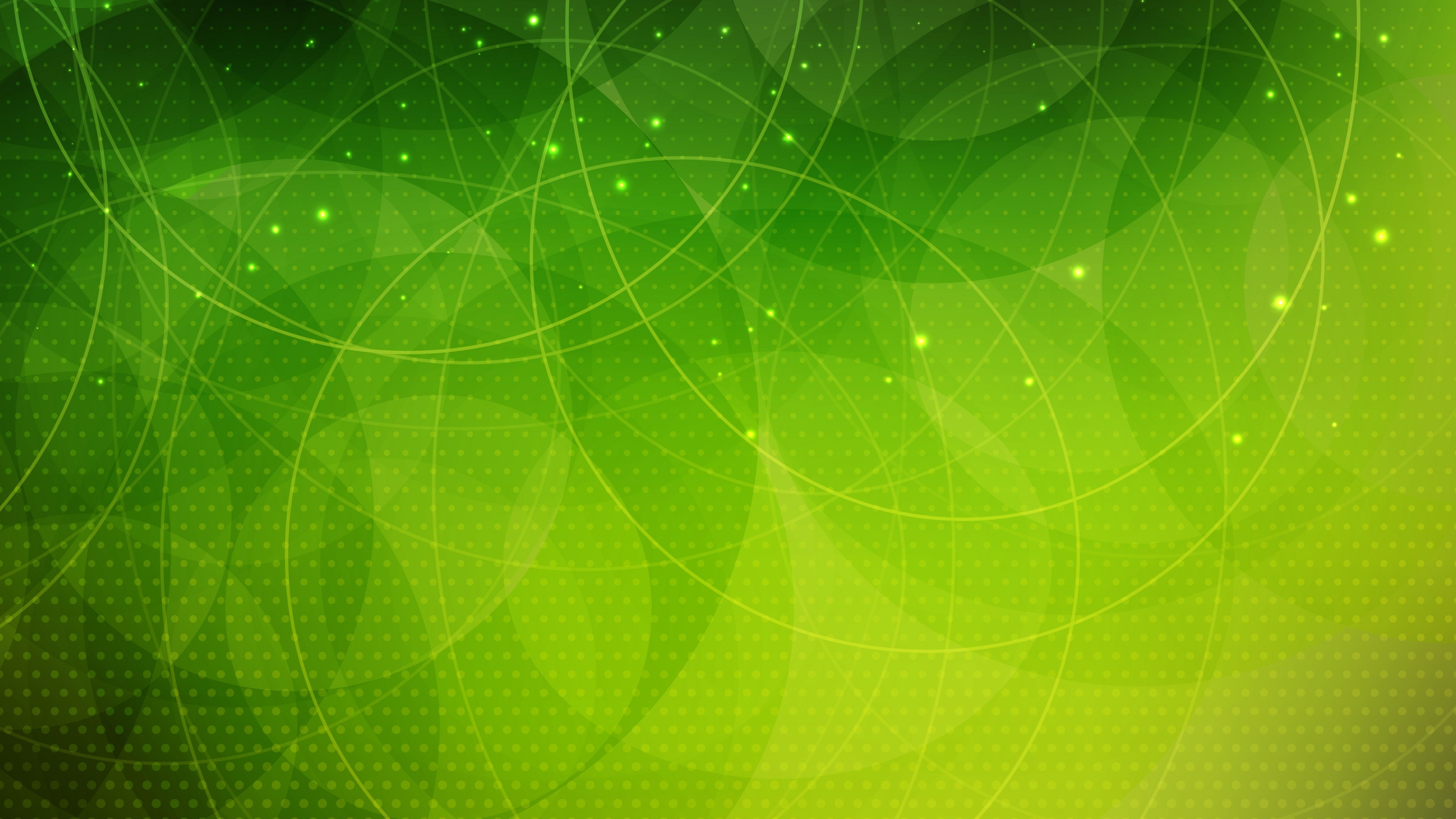 Green Abstract Geometric Pattern with Light Effects HD Wallpaper