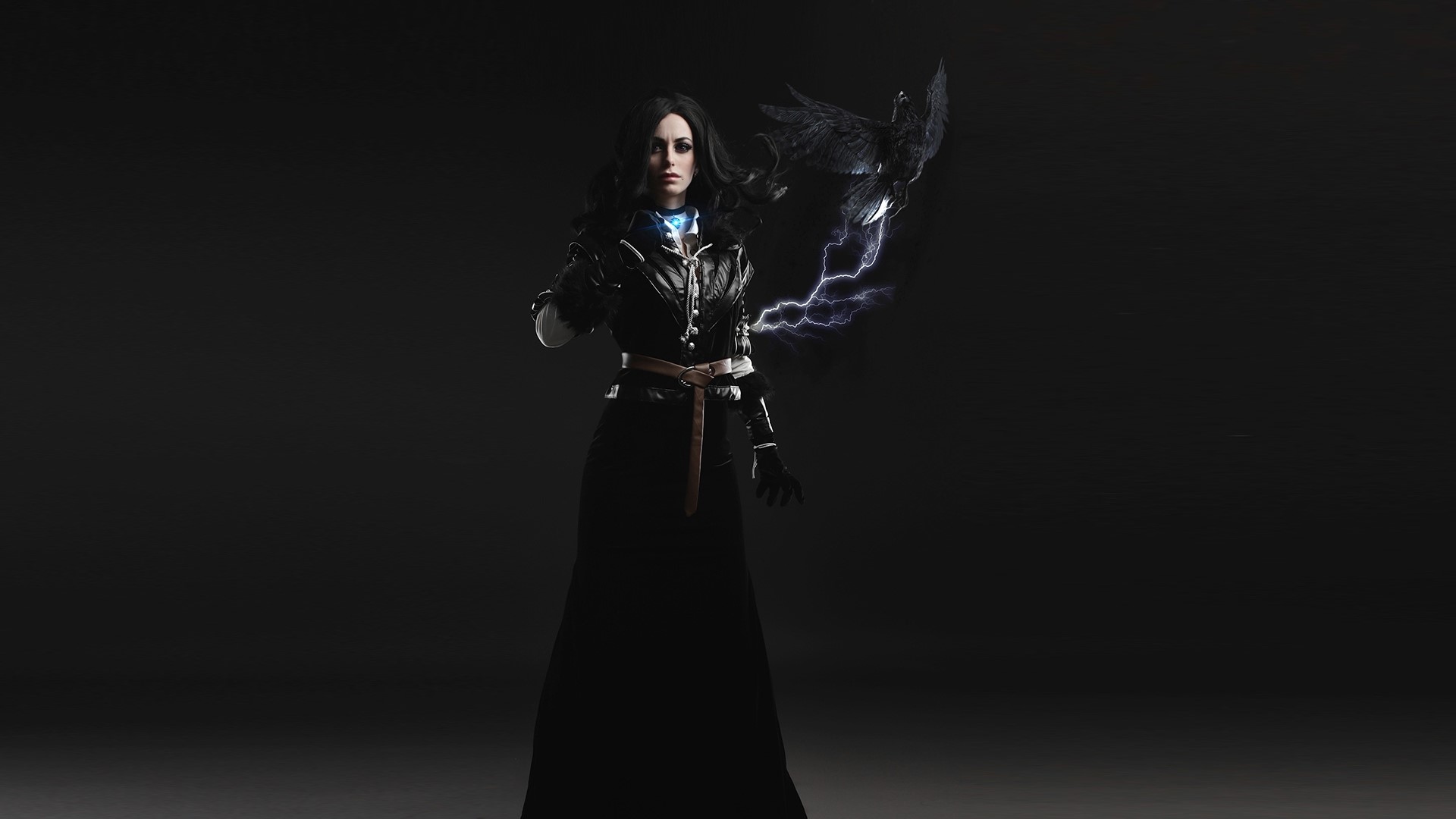 Yennefer of Vengerberg casting a spell HD Wallpaper