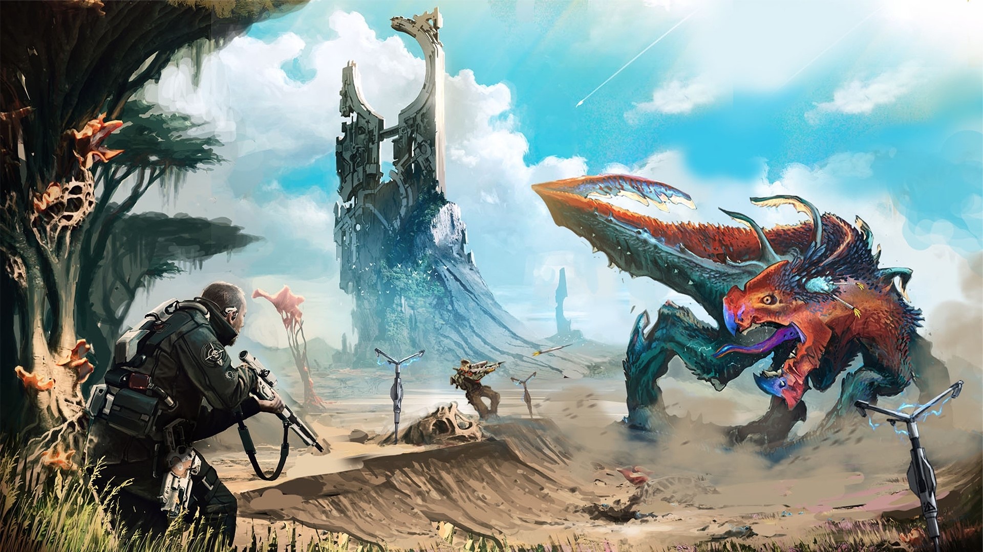 The Cycle: Frontier alien creature battle HD Wallpaper