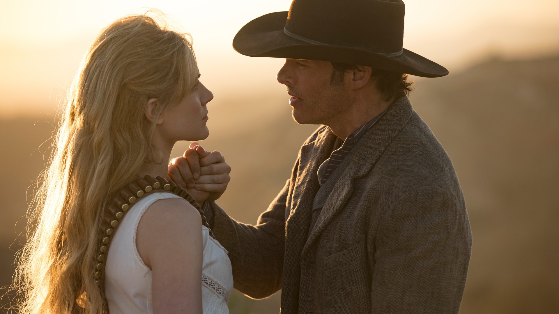 Dolores and Teddy from Westworld HD Wallpaper