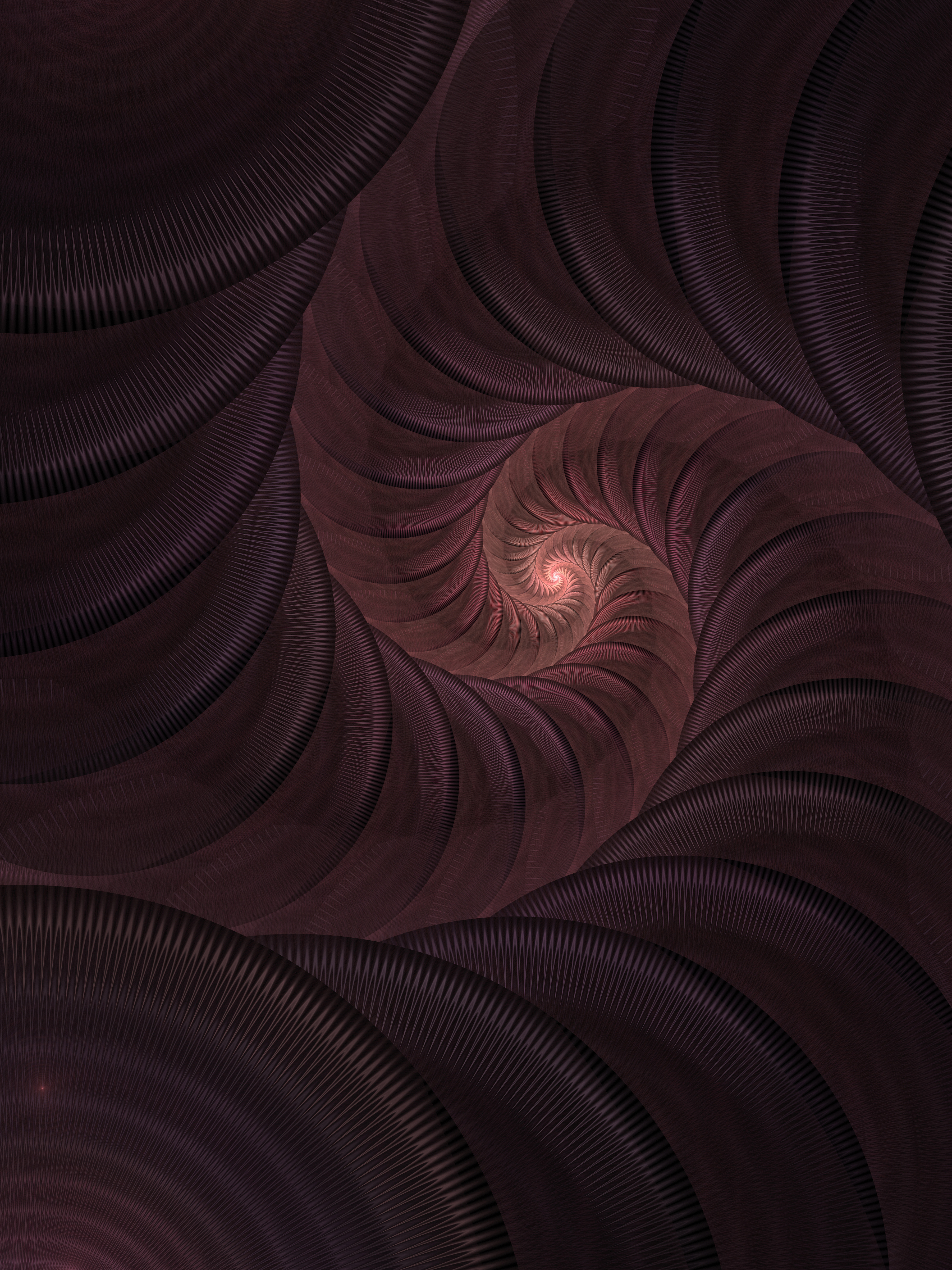 Dark Spiral Fractal Art 4K HD Wallpaper