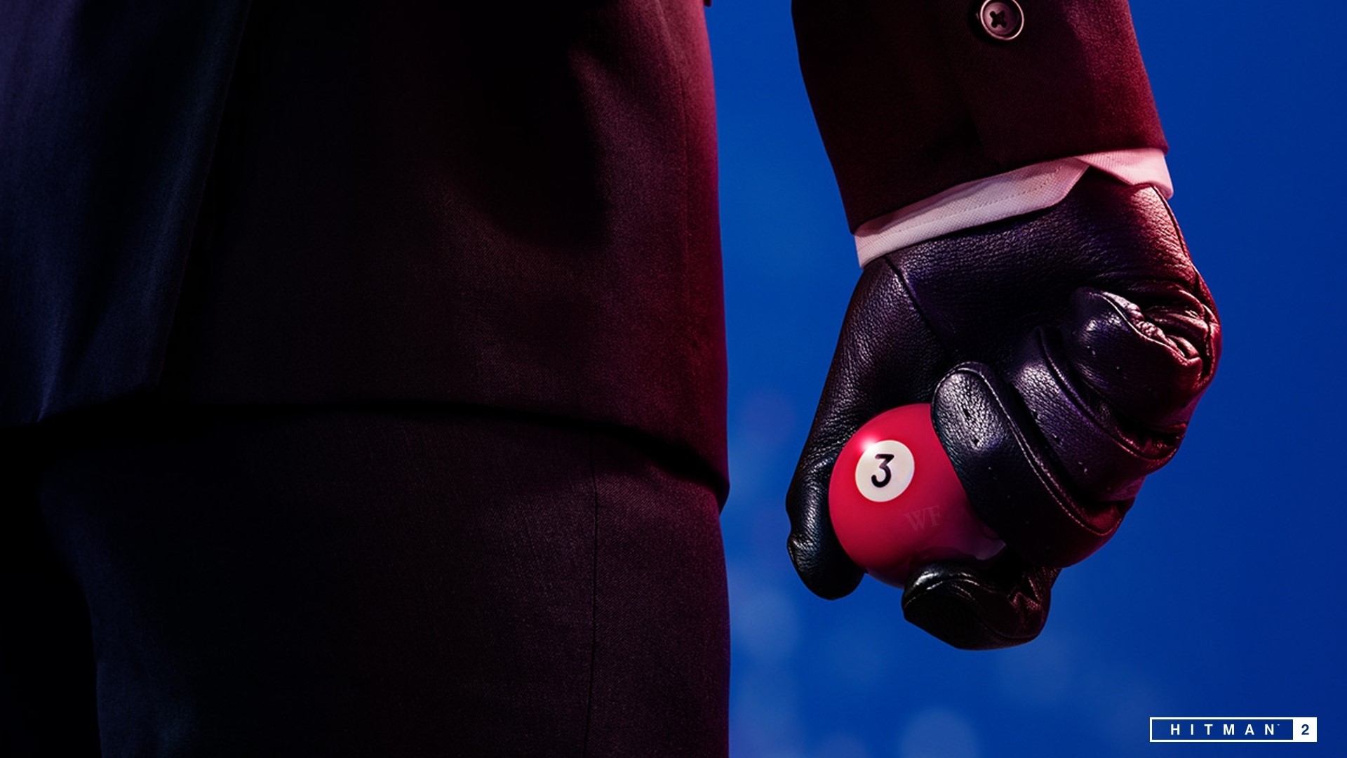 Agent 47 from Hitman 2 holding a pool ball HD Wallpaper