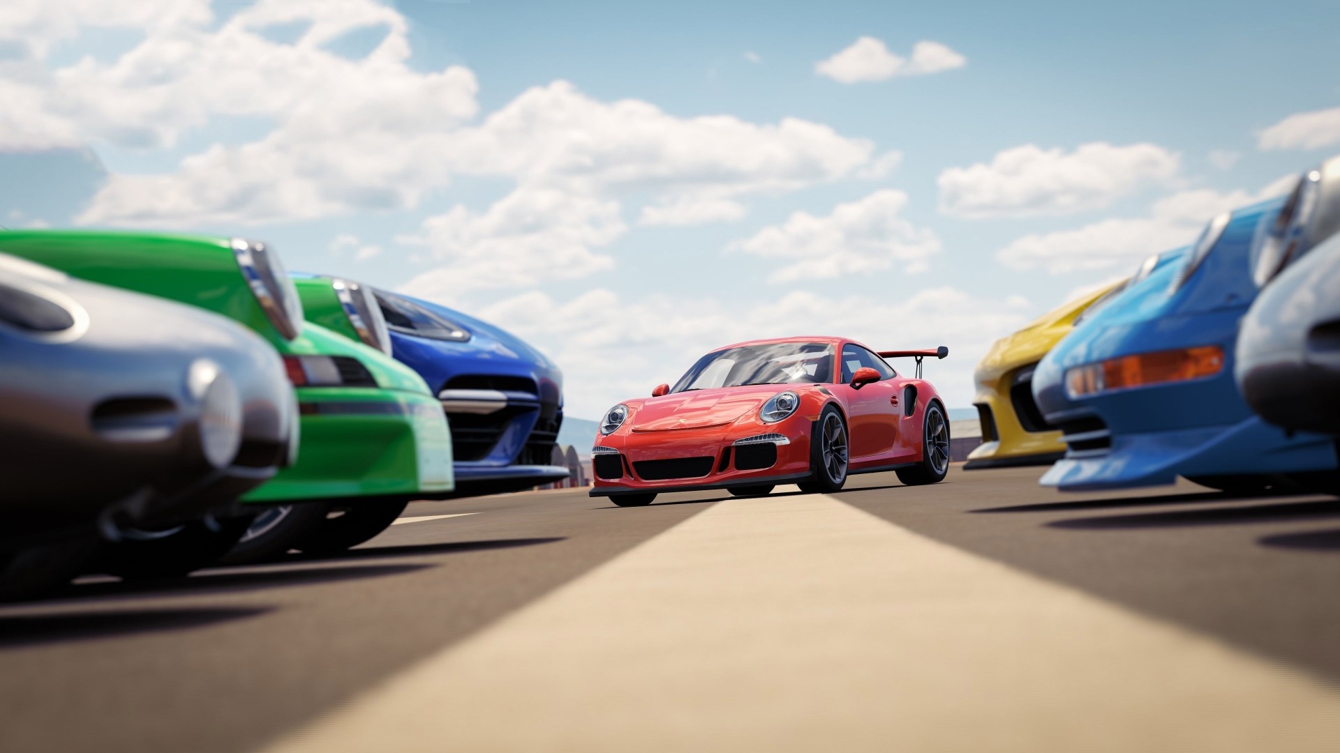 Forza Horizon 3 cars lined up on a track HD Wallpaper