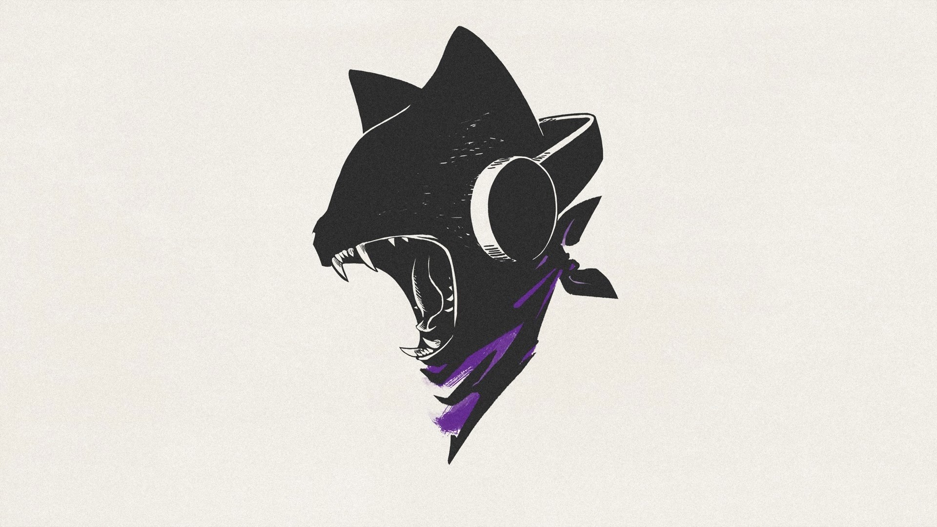 Monstercat logo with headphones and bandana HD Wallpaper
