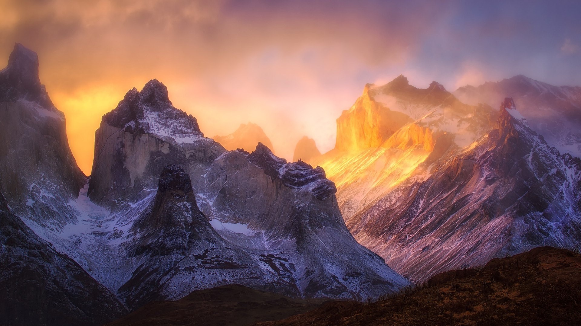 Torres del Paine National Park, Chile HD Wallpaper
