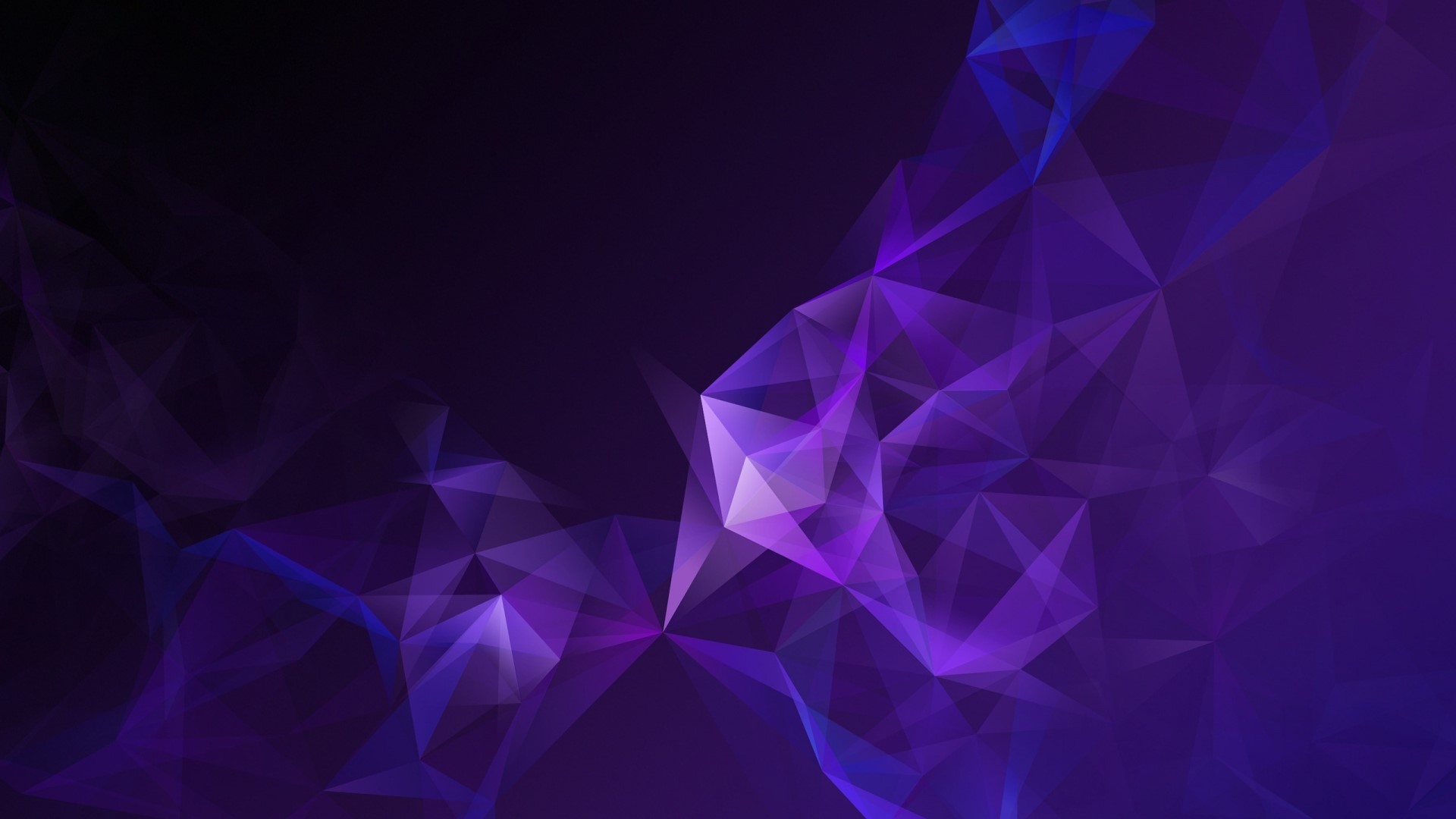 Abstract purple and blue geometric shapes HD Wallpaper