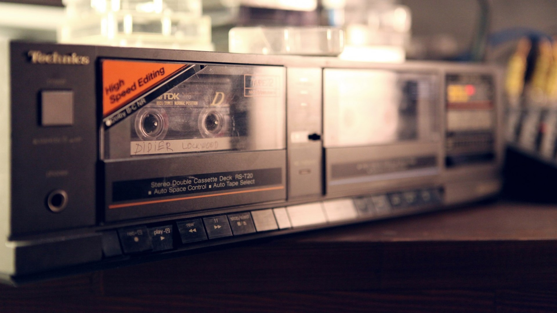Technics Stereo Double Cassette Deck RS-T20 HD Wallpaper