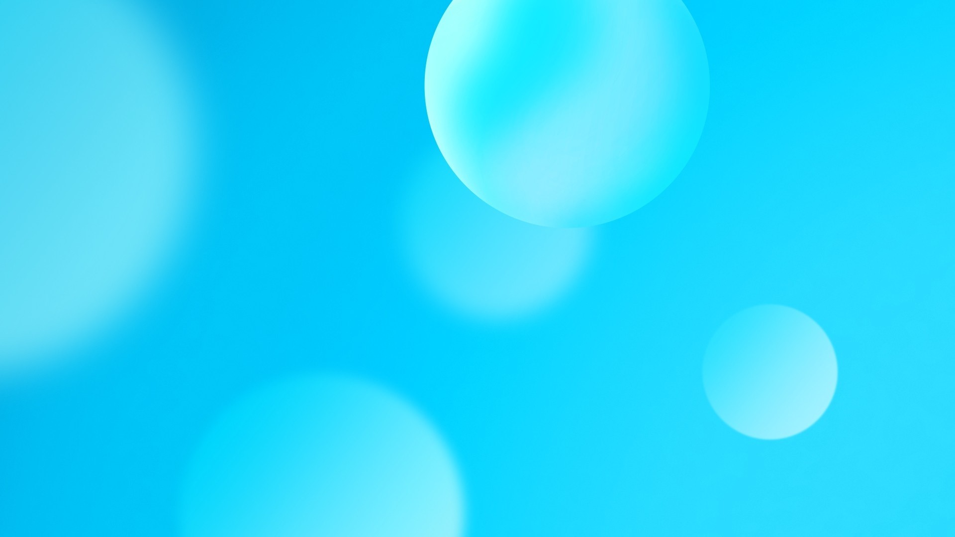 Blue Bubbles Minimalist Abstract HD Wallpaper