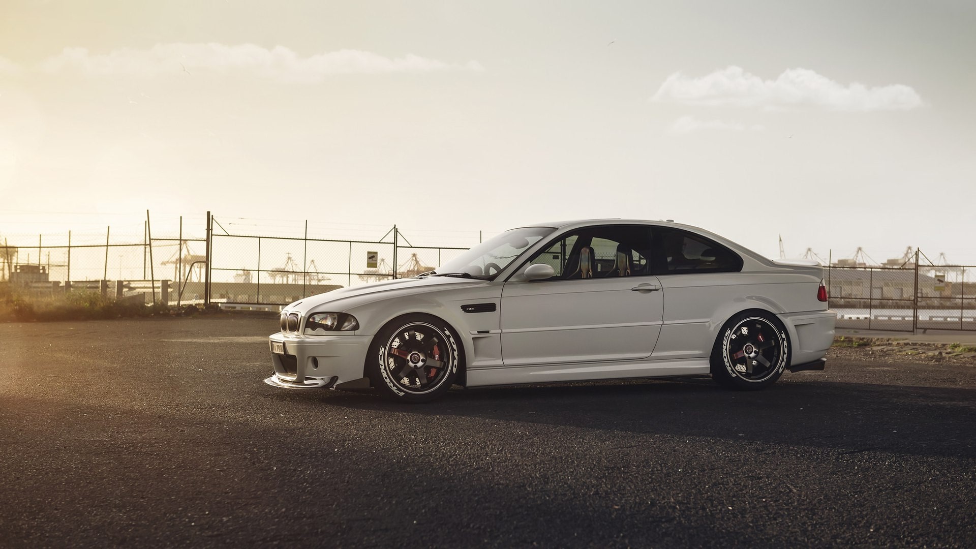White BMW M3 Coupe HD Wallpaper