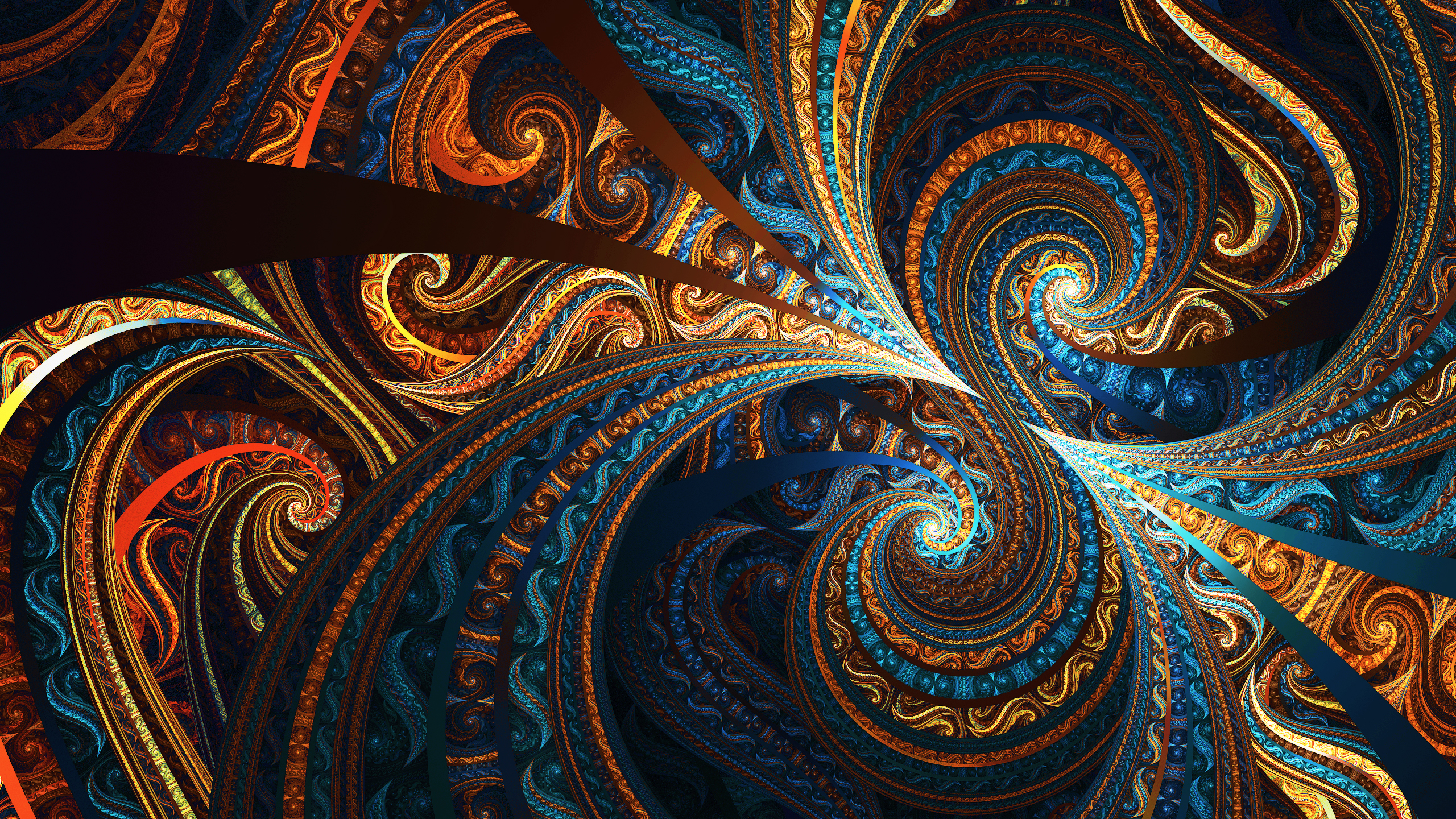 Fractal, Design, Colorful HD Wallpaper
