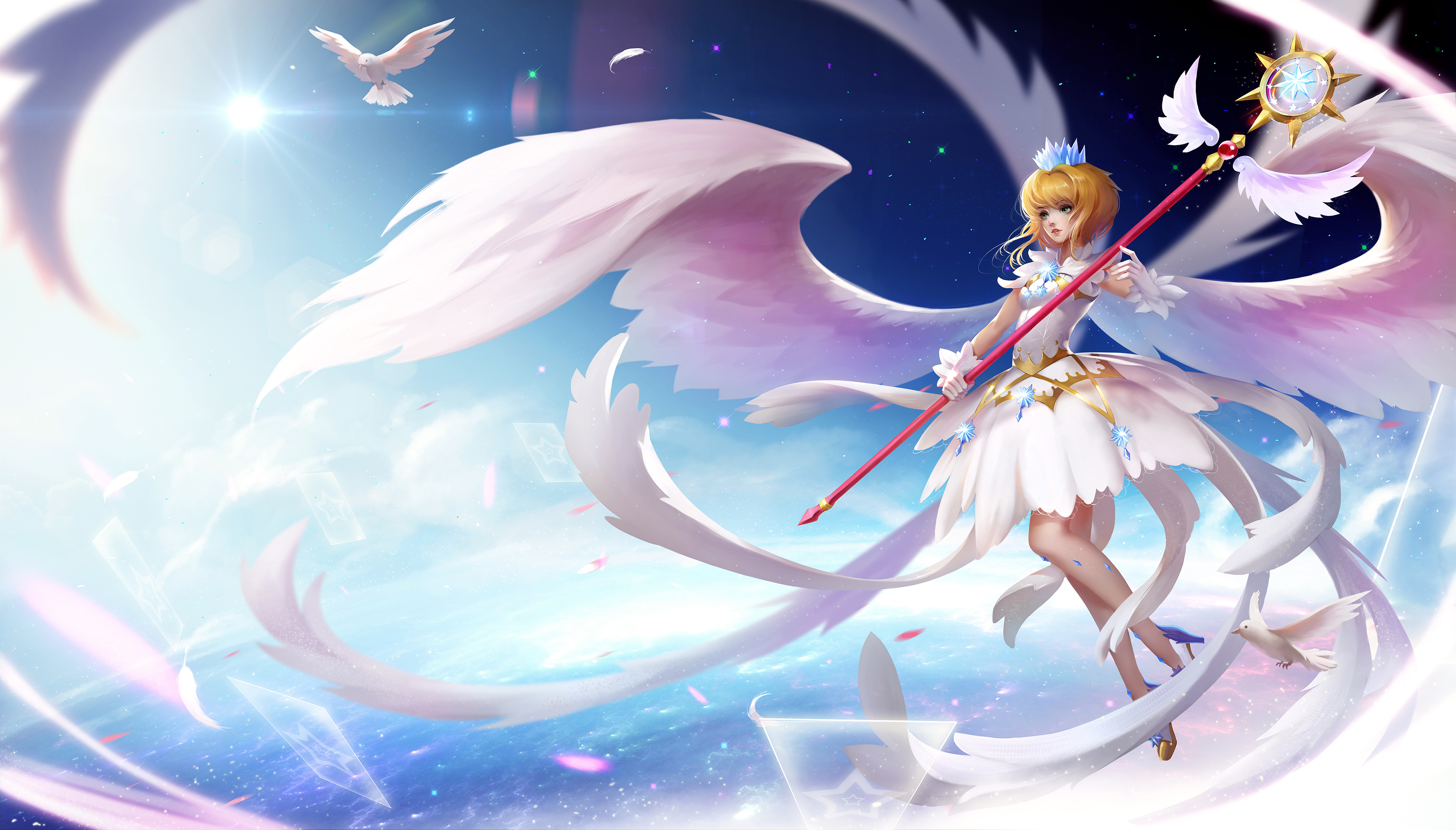 Sakura Kinomoto from Cardcaptor Sakura 4K HD Wallpaper