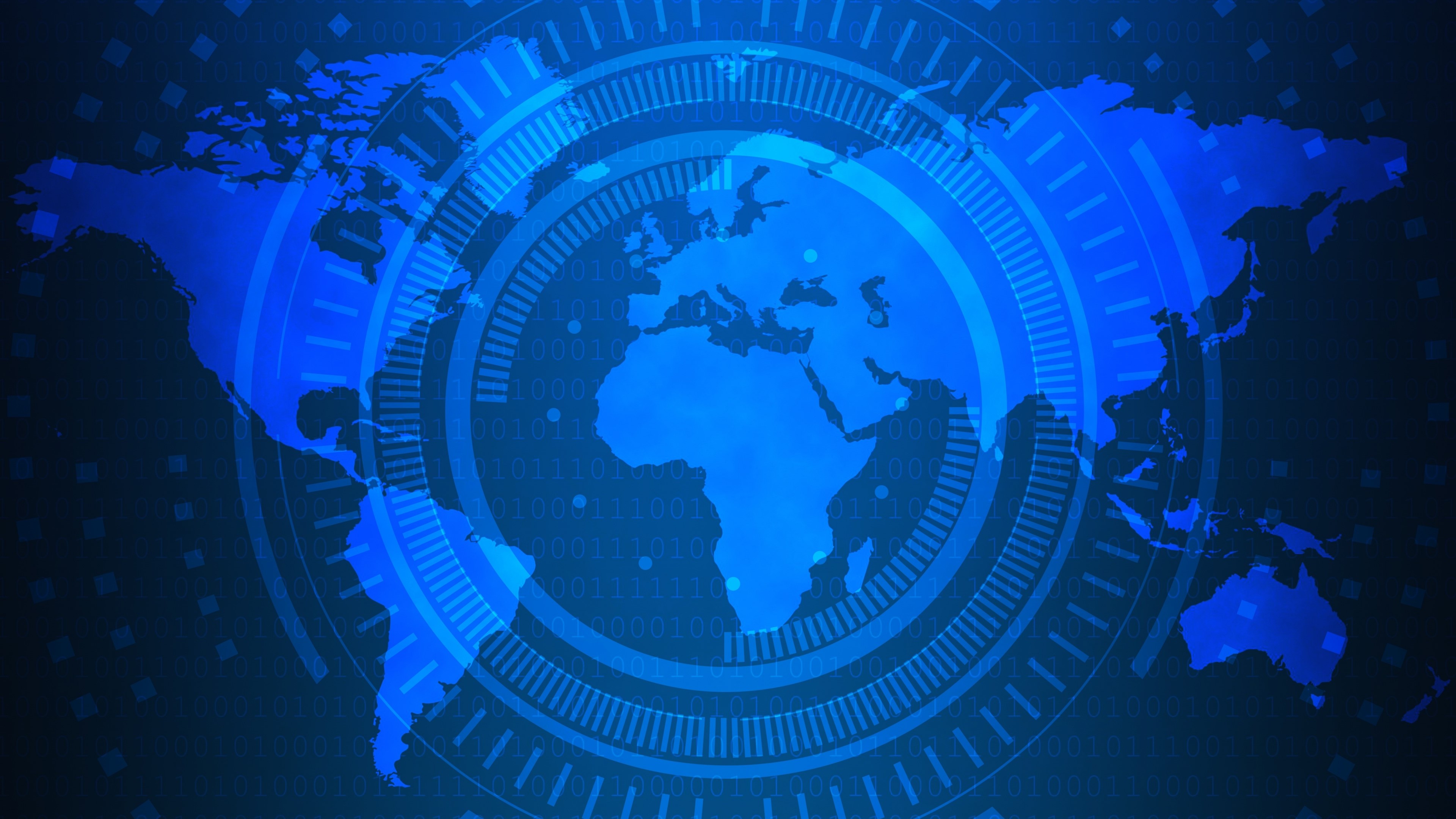 4K Technology World Map HD Wallpaper
