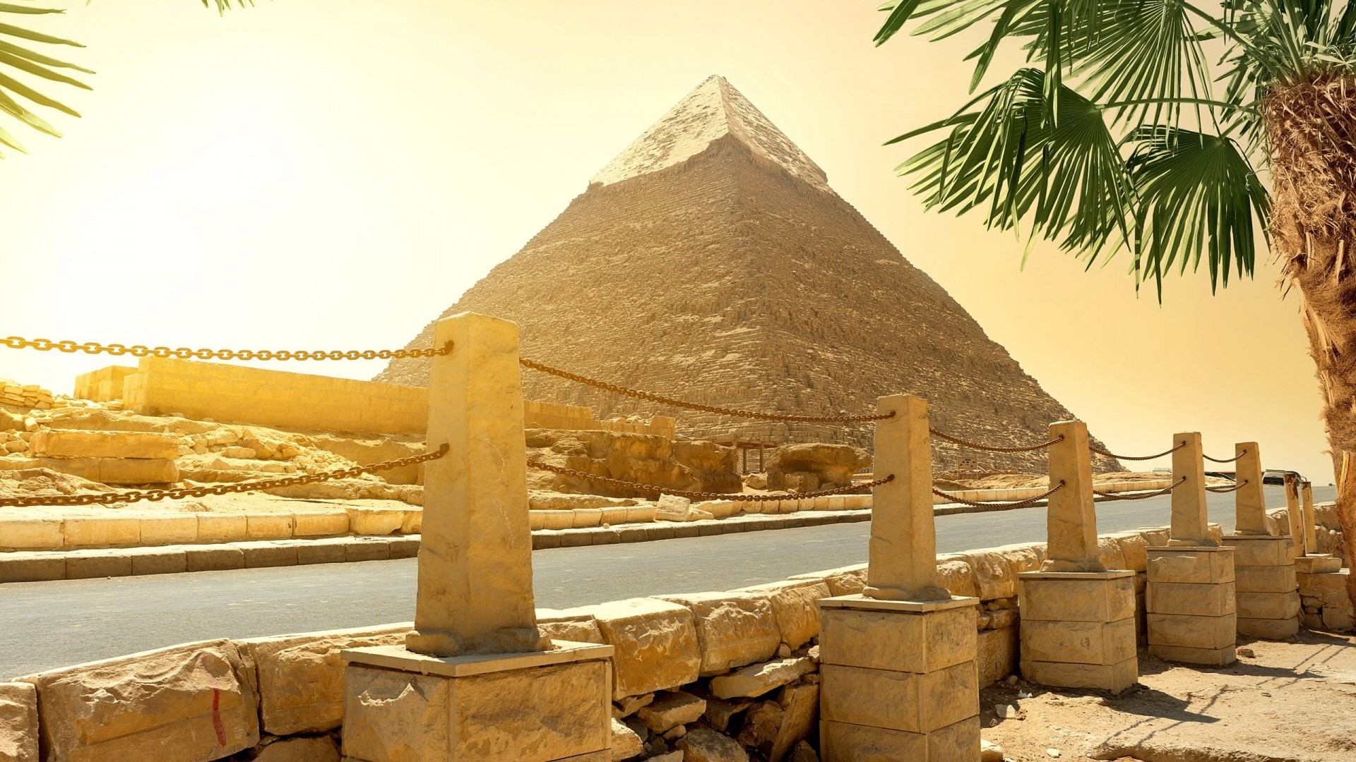 The Great Pyramid of Giza, Egypt HD Wallpaper