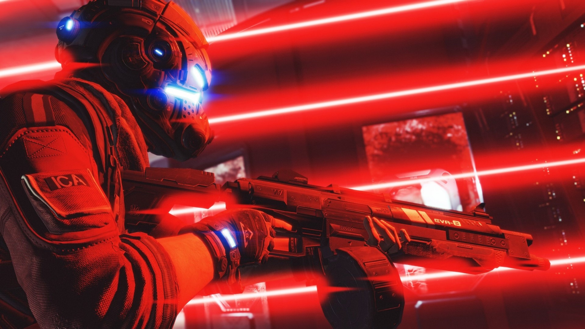 Soldier with rifle in Titanfall 2 HD Wallpaper