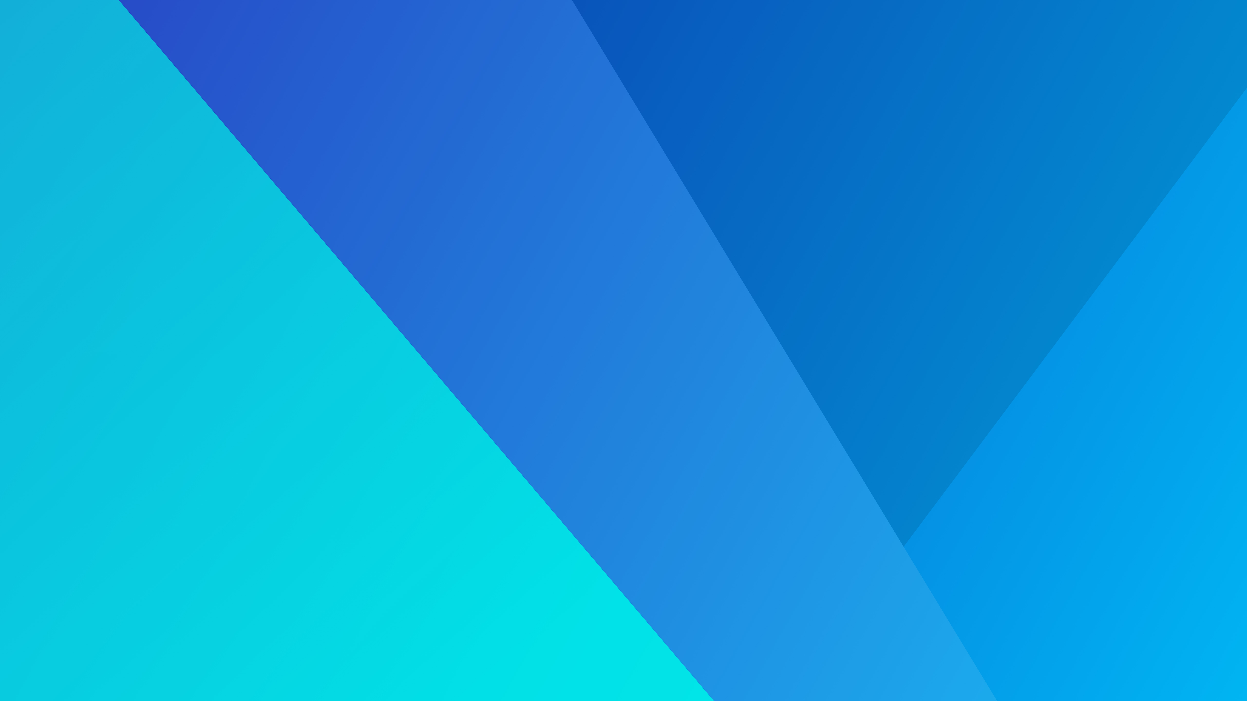 Abstract blue and cyan geometric shapes HD Wallpaper