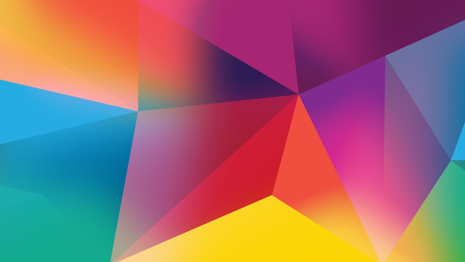 Abstract geometric background with colorful polygons HD Wallpaper