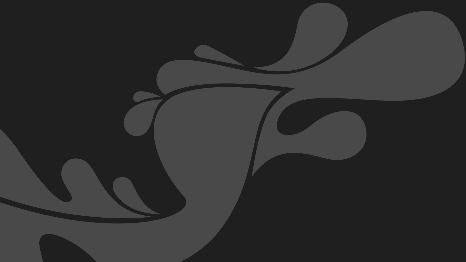 Gray abstract shapes on a dark background HD Wallpaper