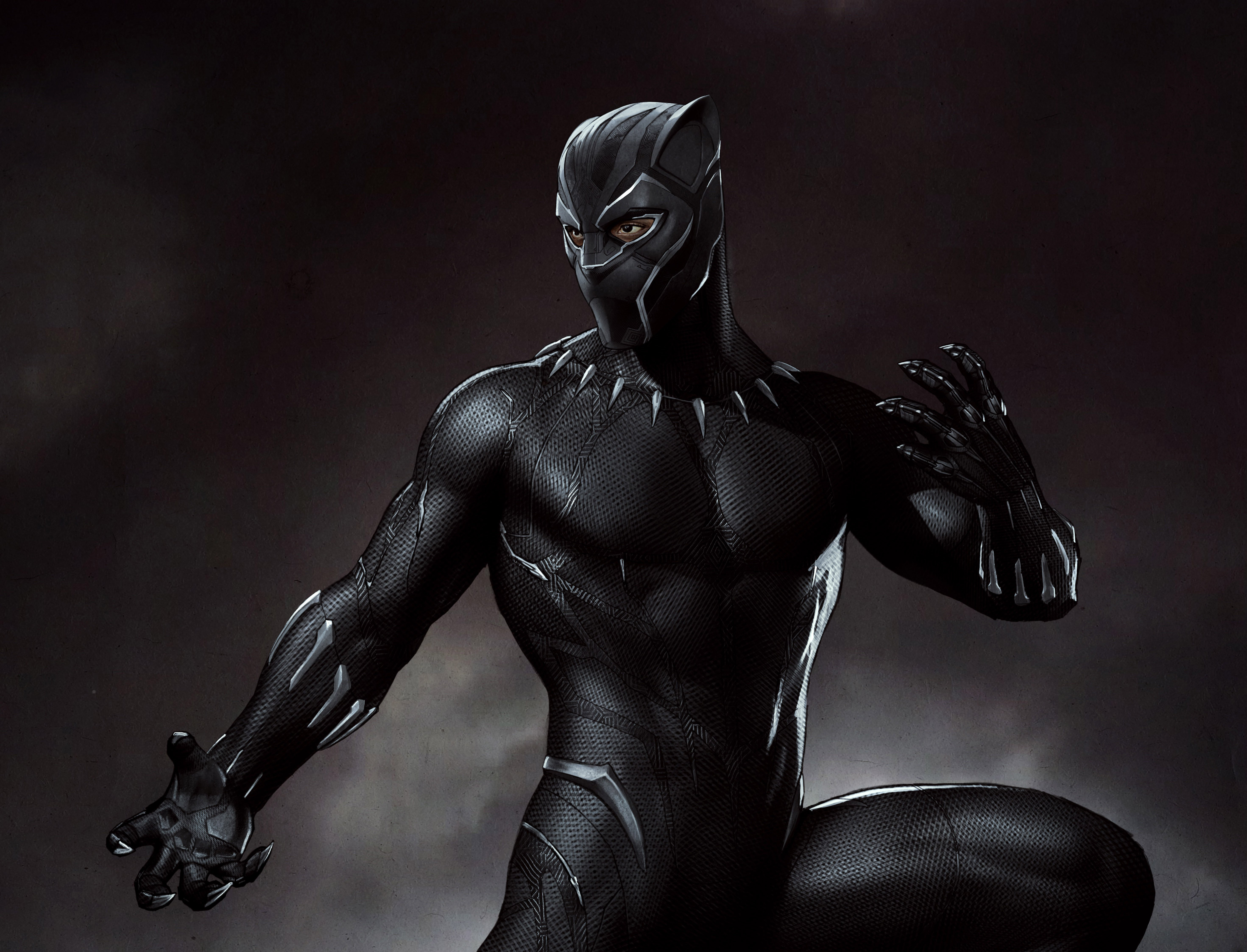 Black Panther concept art HD Wallpaper