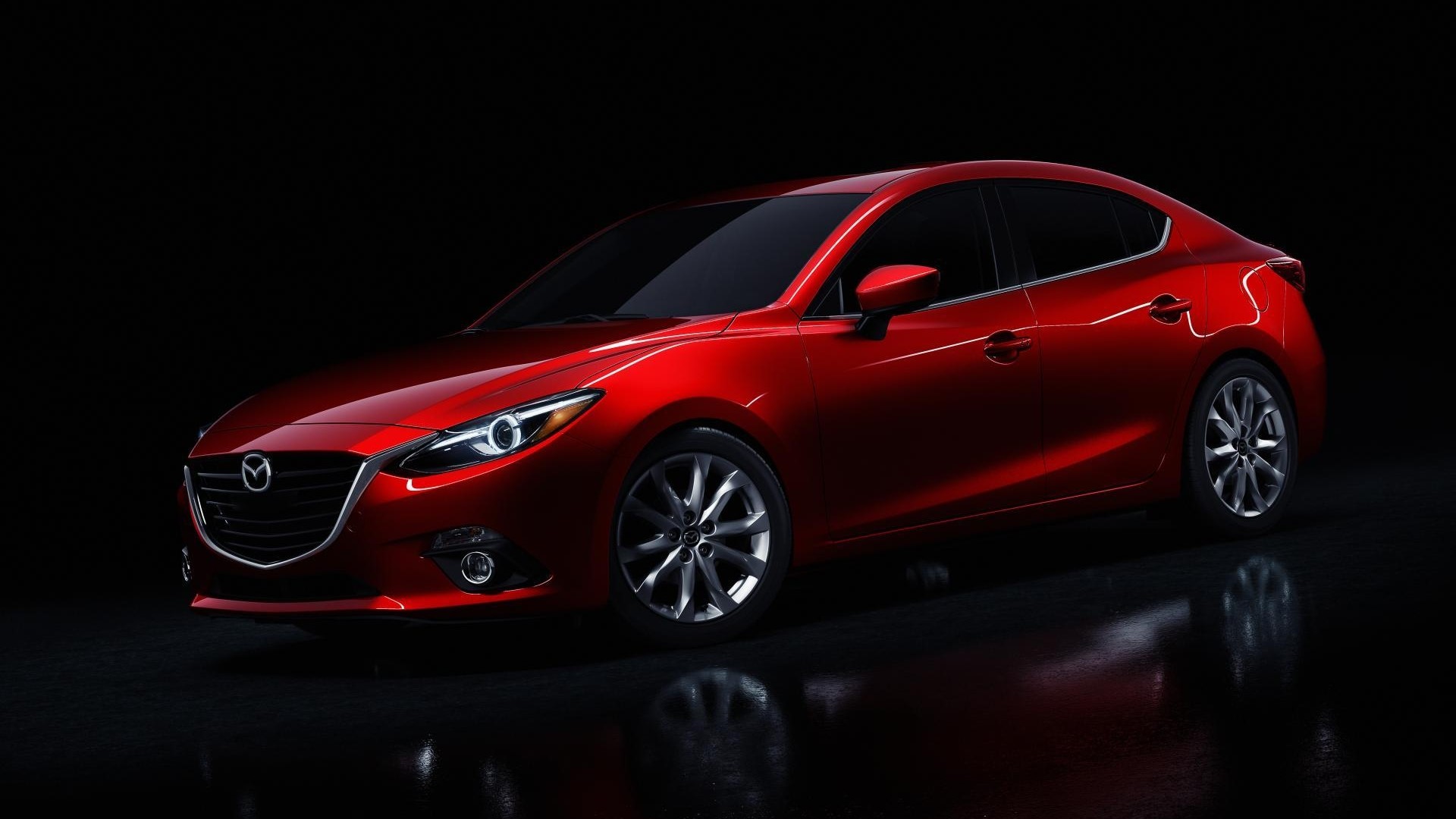 Red Mazda 3 Sedan HD Wallpaper