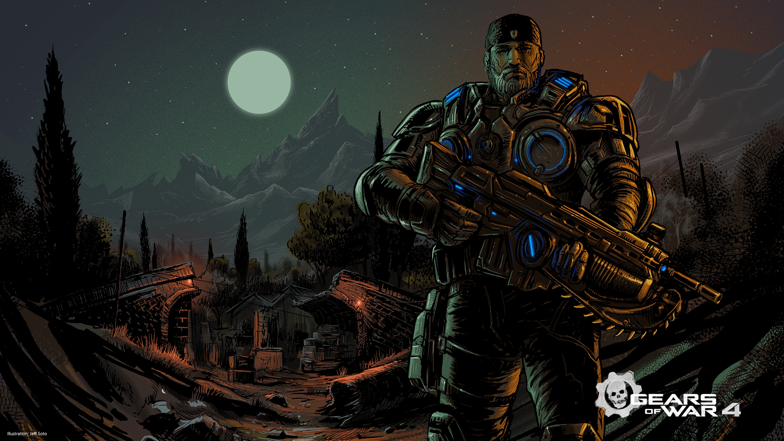 Marcus Fenix from Gears of War 4 HD Wallpaper