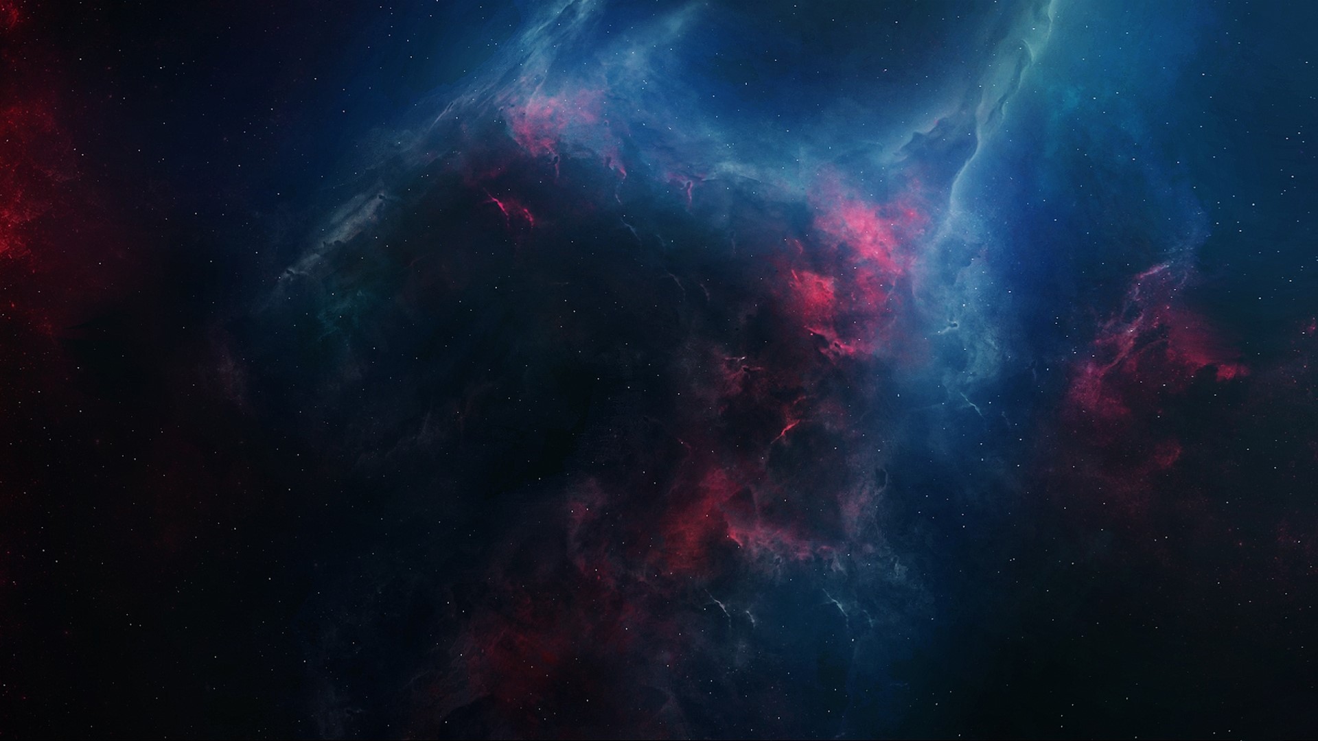 Cosmic Nebula with Stars HD Wallpaper