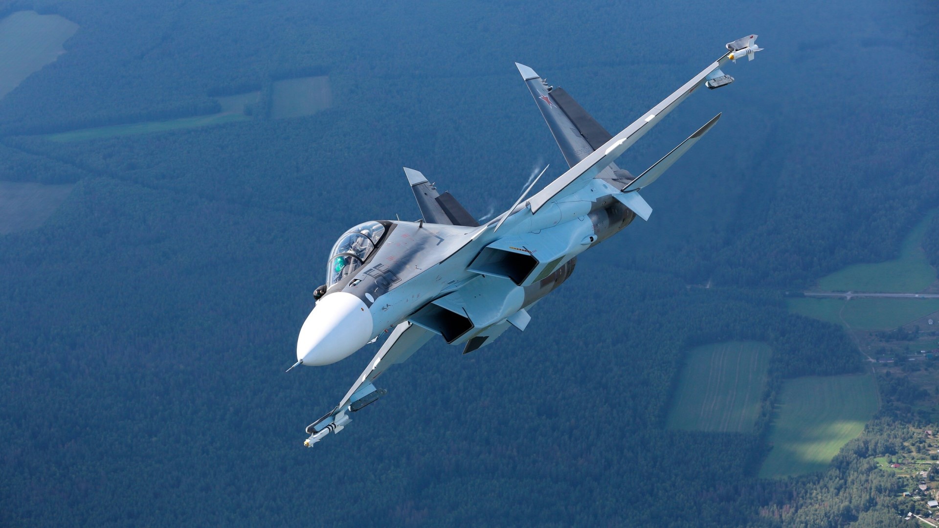 Su-30CM fighter jet in flight HD Wallpaper