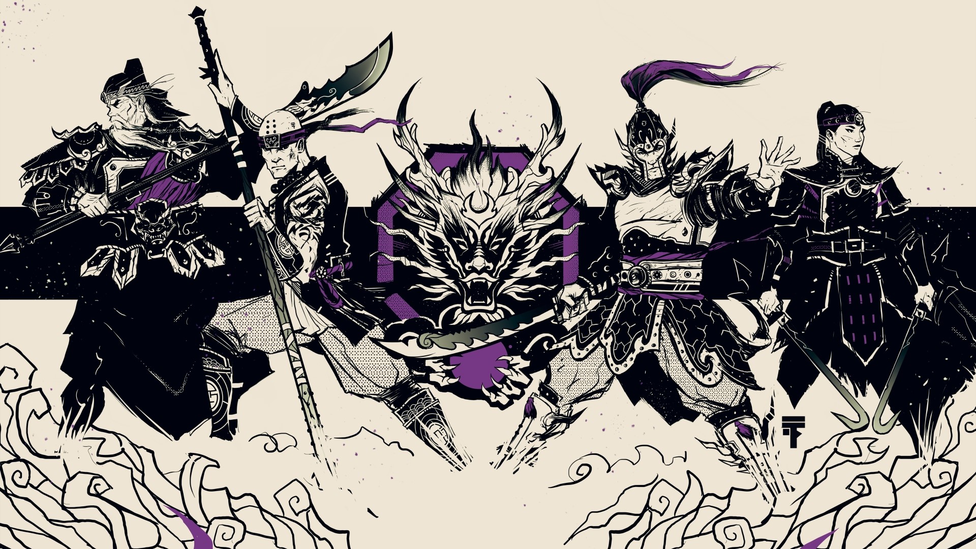 For Honor characters with dragon emblem HD Wallpaper