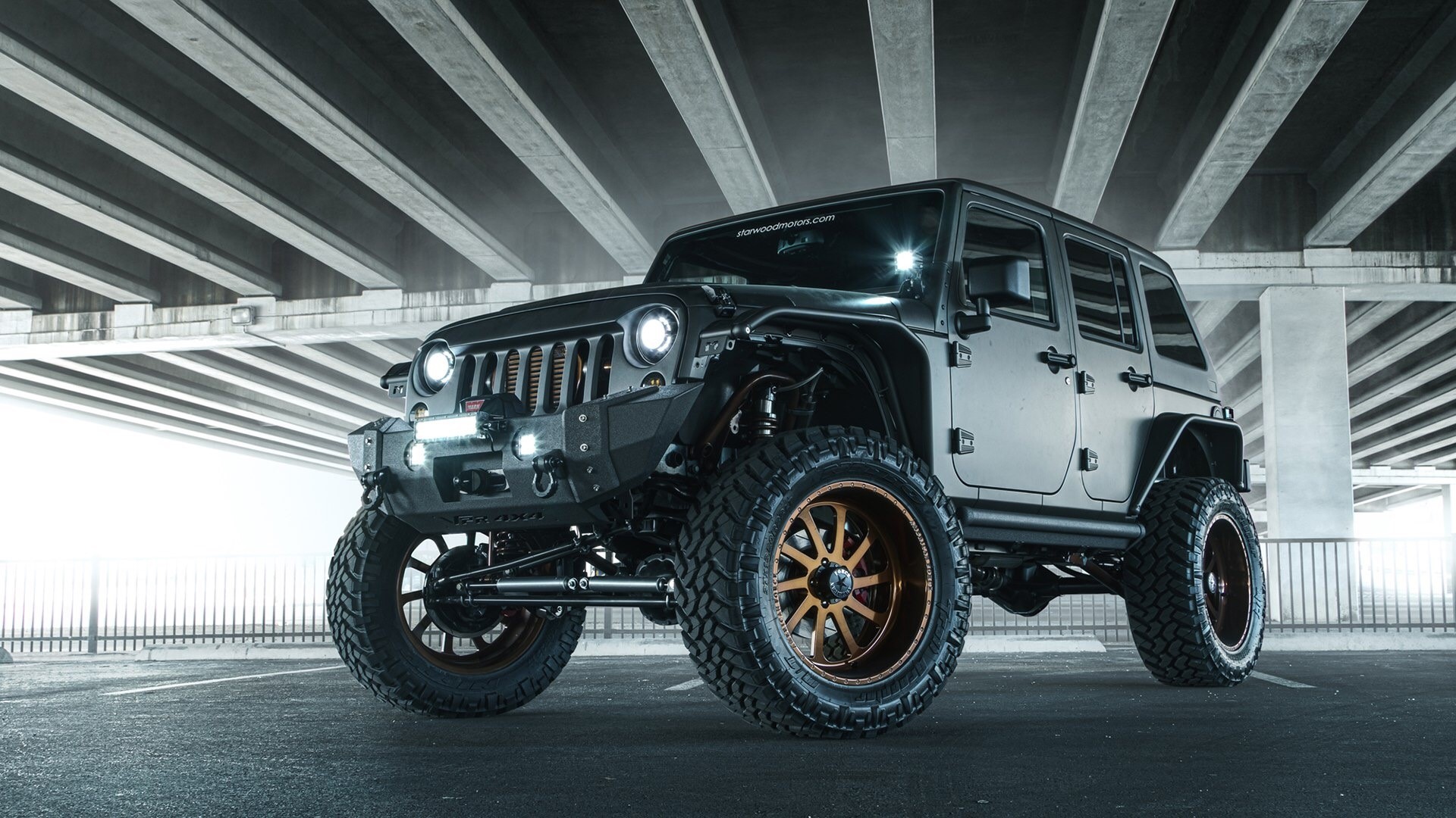 Black Jeep Wrangler Unlimited Nighthawk HD Wallpaper