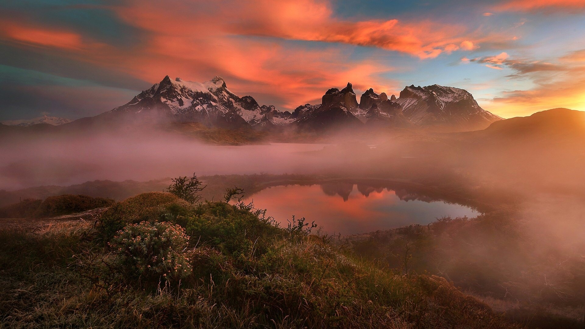 Torres del Paine National Park, Patagonia, Chile HD Wallpaper