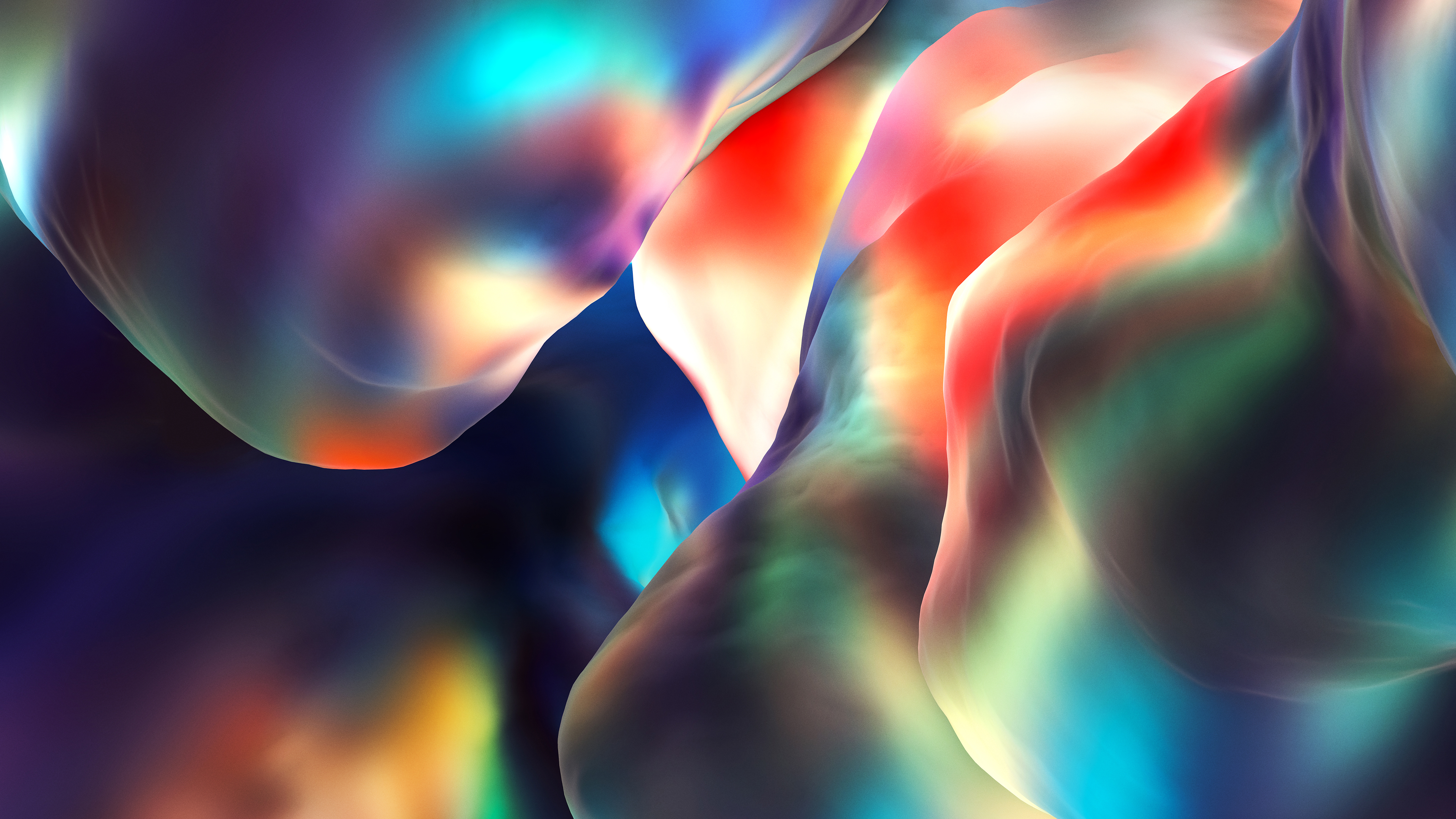 Abstract Colorful Swirls 4K HD Wallpaper